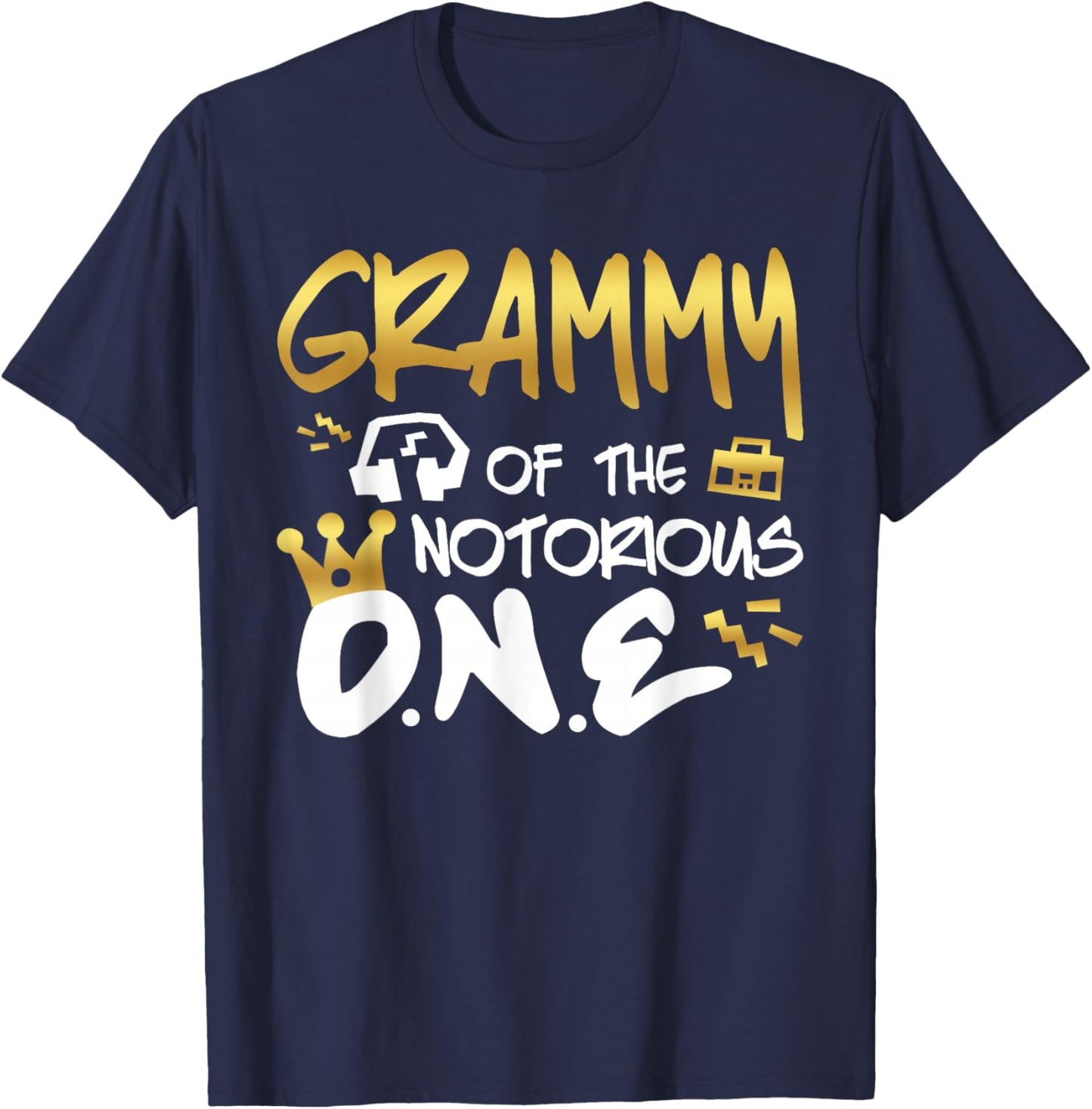 Grammy Of The Notorious One Old School 1st Hip Hop Birthday T-Shirt - T-Shirt | Navy