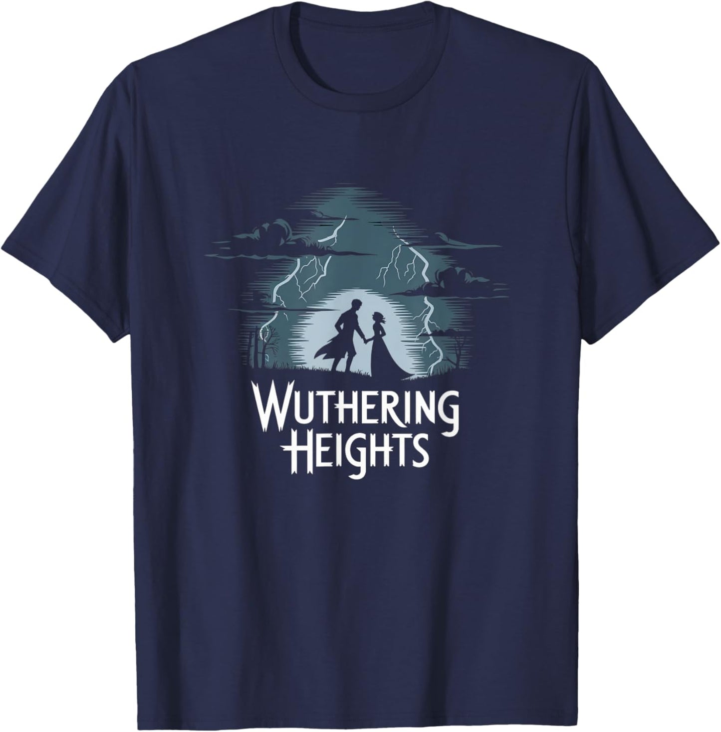 Wuthering Heights Gothic Romance Classic Literature Bookworm T-Shirt - T-Shirt | Navy