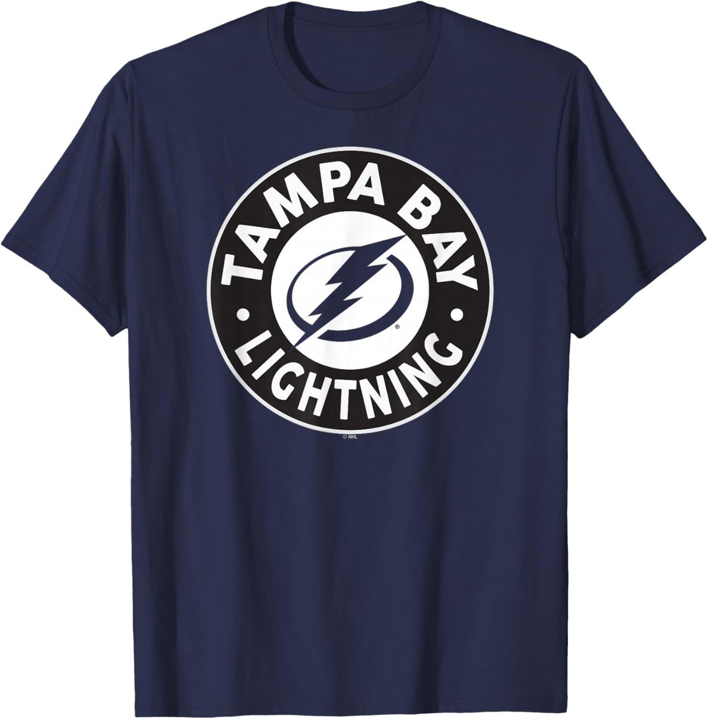 Tampa Bay Lightning Symbol Blue Officially Licensed T-Shirt - T-Shirt | Navy