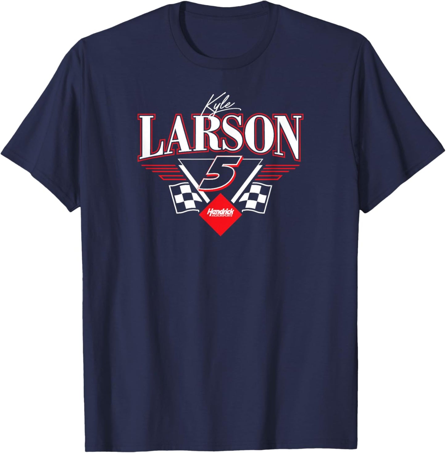 NASCAR - Kyle Larson 5 Hendrick Motorsports Triangle Blue T-Shirt - T-Shirt | Navy