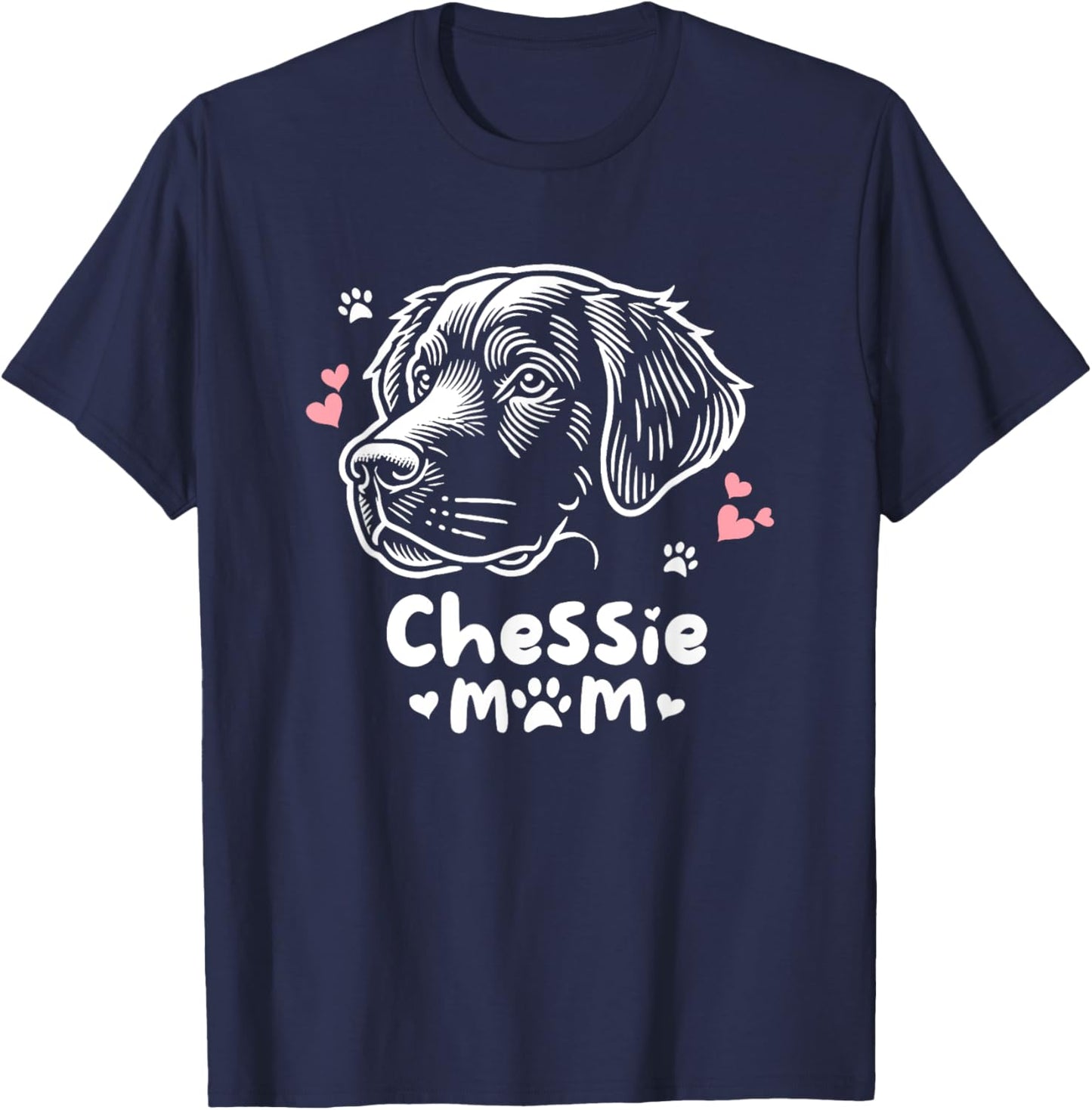 Chessie Mom Chesapeake Bay Retriever T-Shirt - T-Shirt | Navy