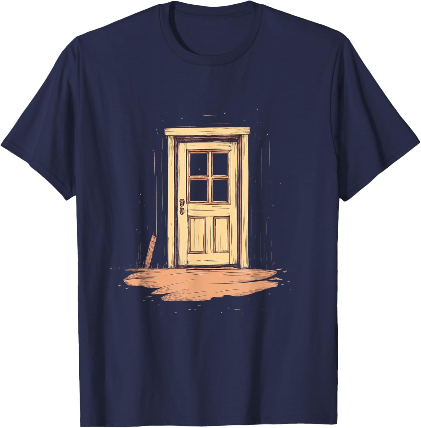 Vintage Door Artistic Adventure T-Shirt - T-Shirt | Navy