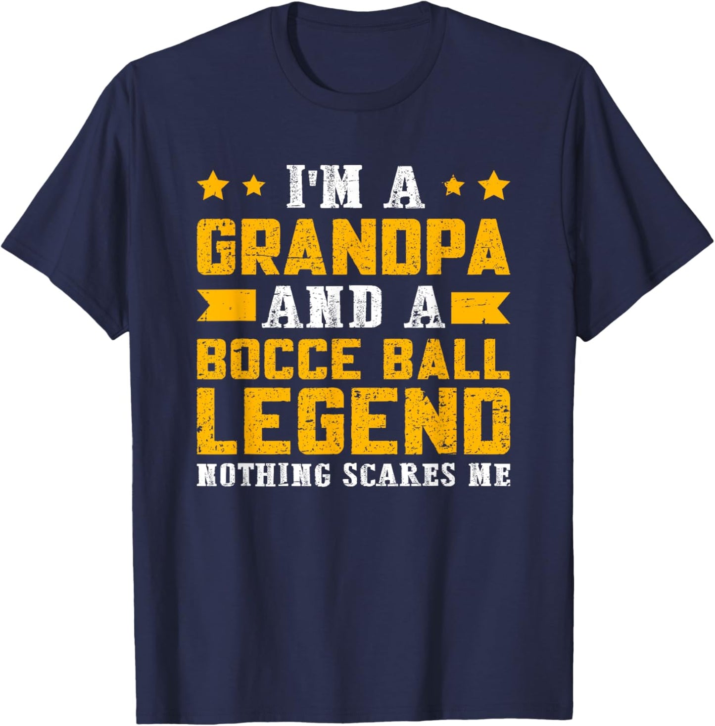 Bocce Ball Legend Grandpa T-Shirt - T-Shirt | Navy