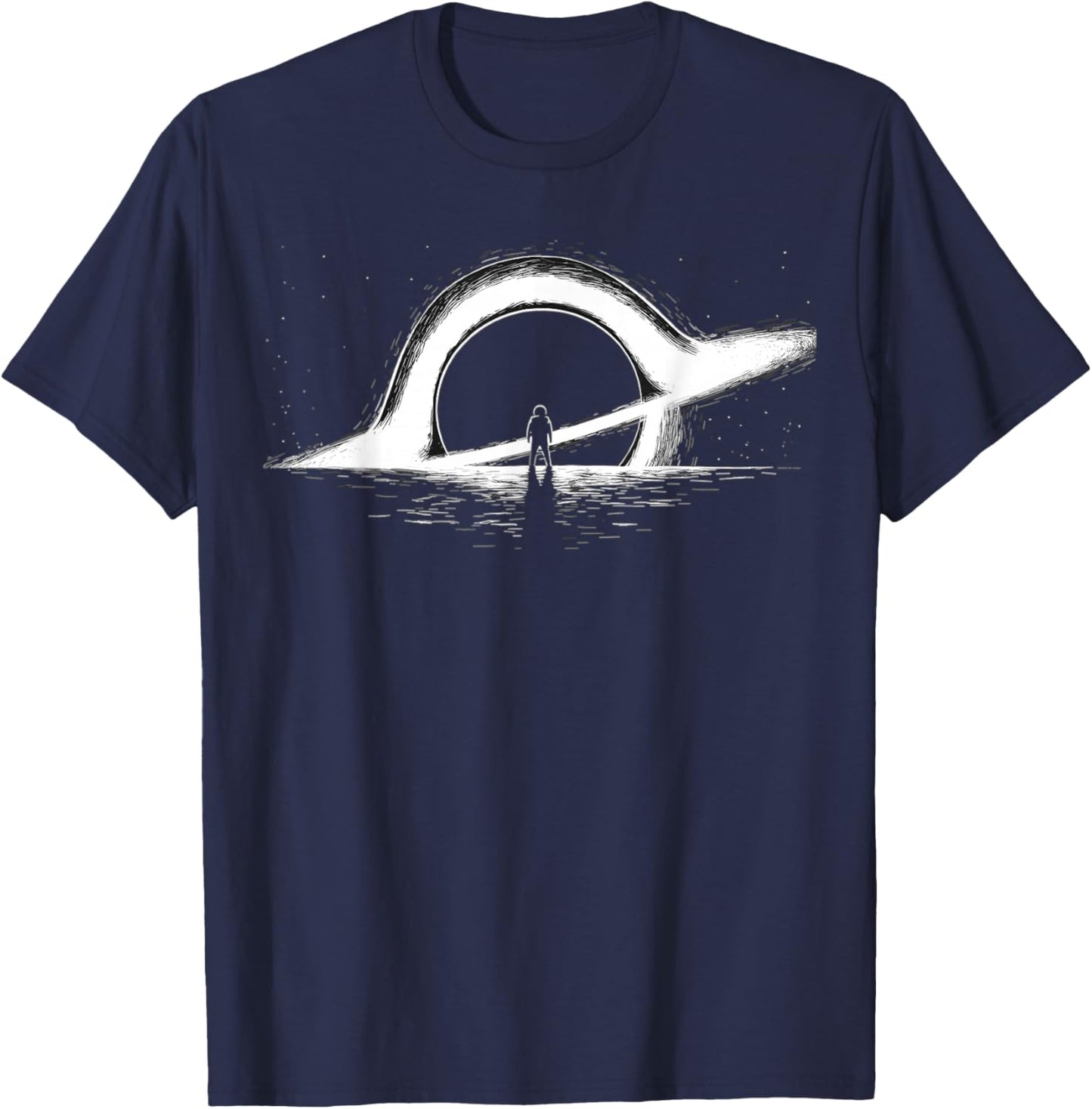 Black Hole Physics- Astrophysics Physic Graphic astronaut T-Shirt - T-Shirt | Navy