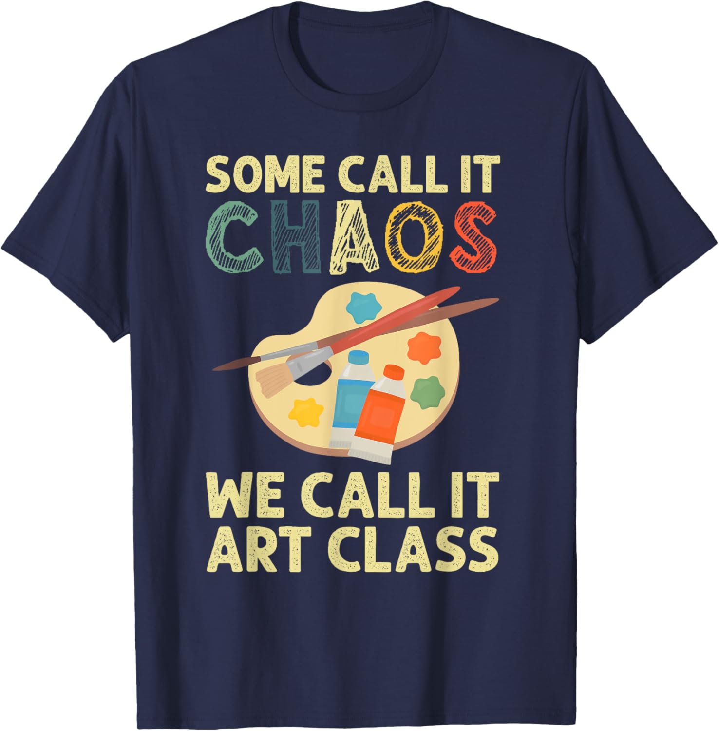 Art Teacher Design Women Art Teacher Appreciation T-Shirt - T-Shirt | Navy