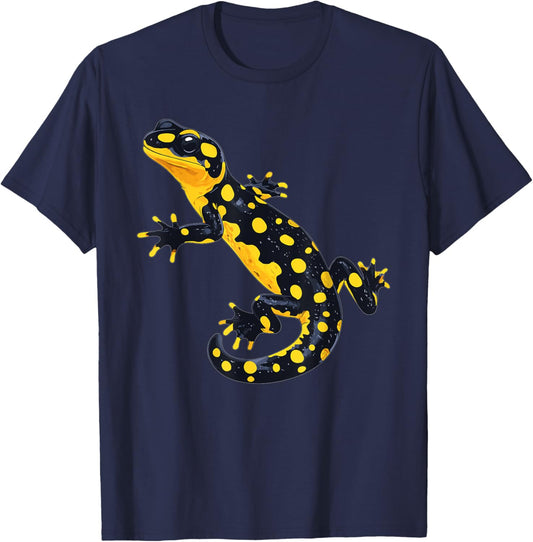 Salamanders Fire Salamander T-Shirt - T-Shirt | Navy