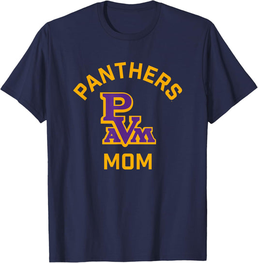 Prairie View A&M University Panthers Arched Mom T-Shirt - T-Shirt | Navy