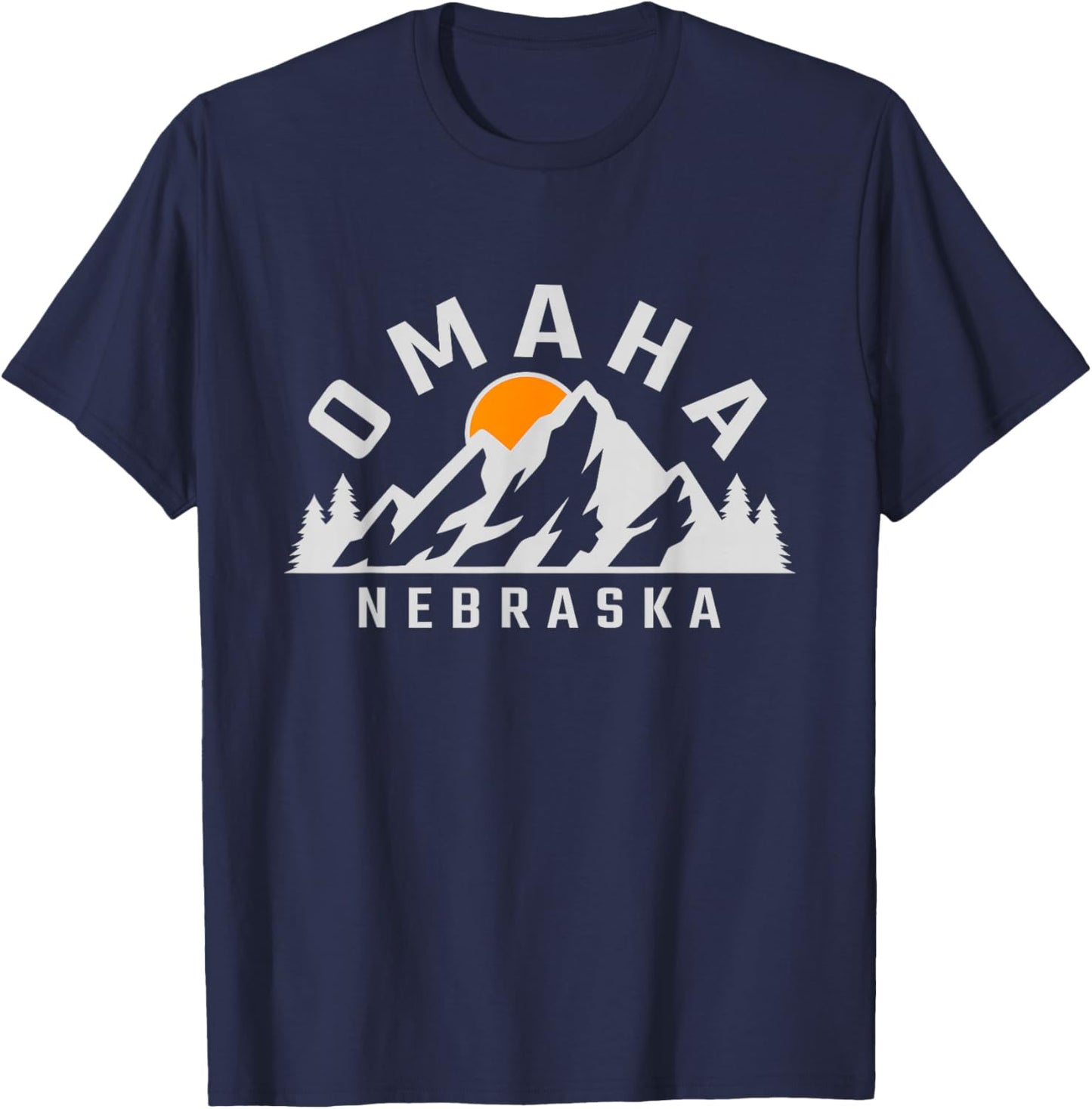 Omaha - Nebraska - Outdoors - Classic T-Shirt - T-Shirt | Navy