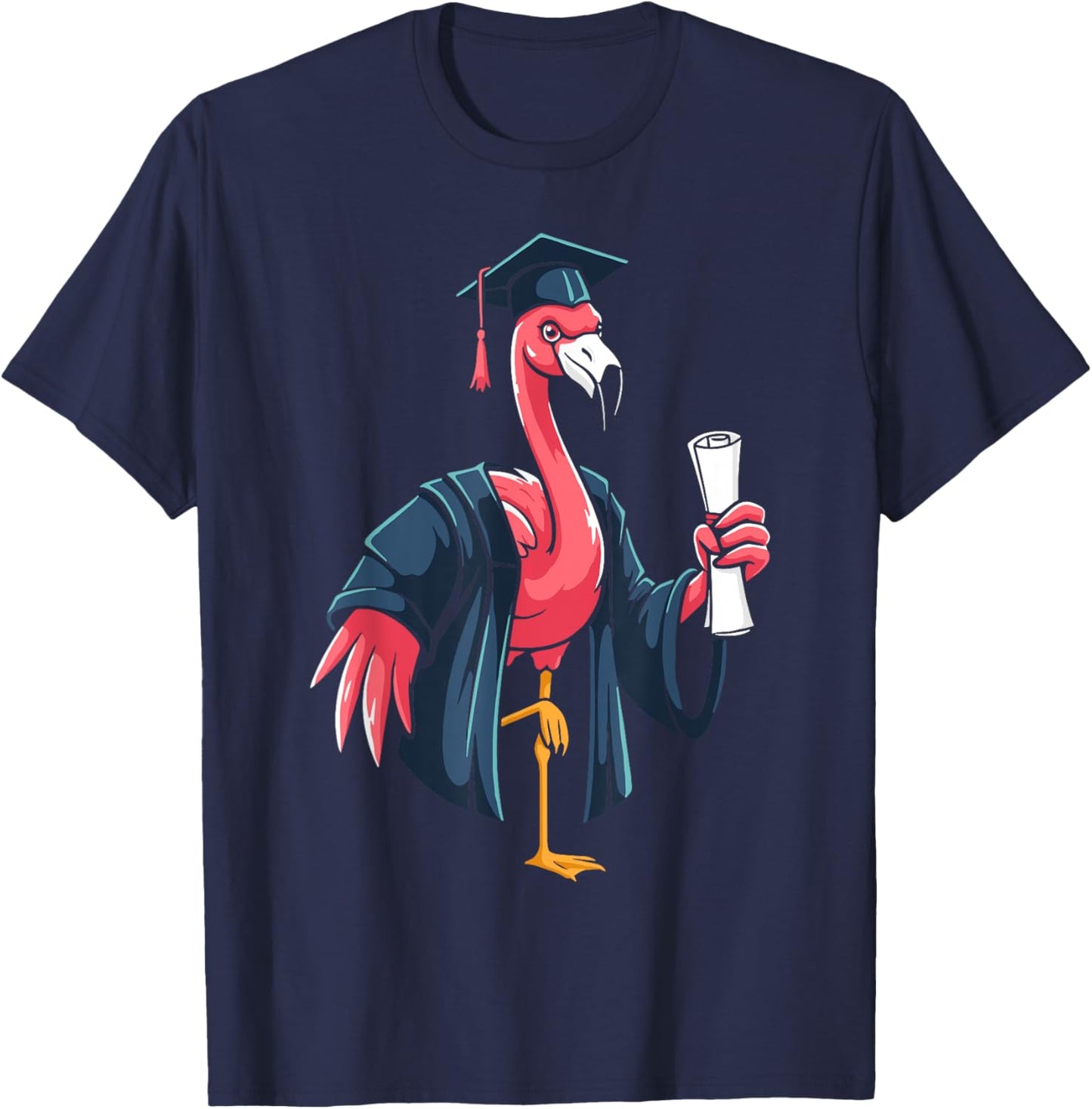Flamingo graduation gifts graduating flamingo graduate T-Shirt - T-Shirt | Navy
