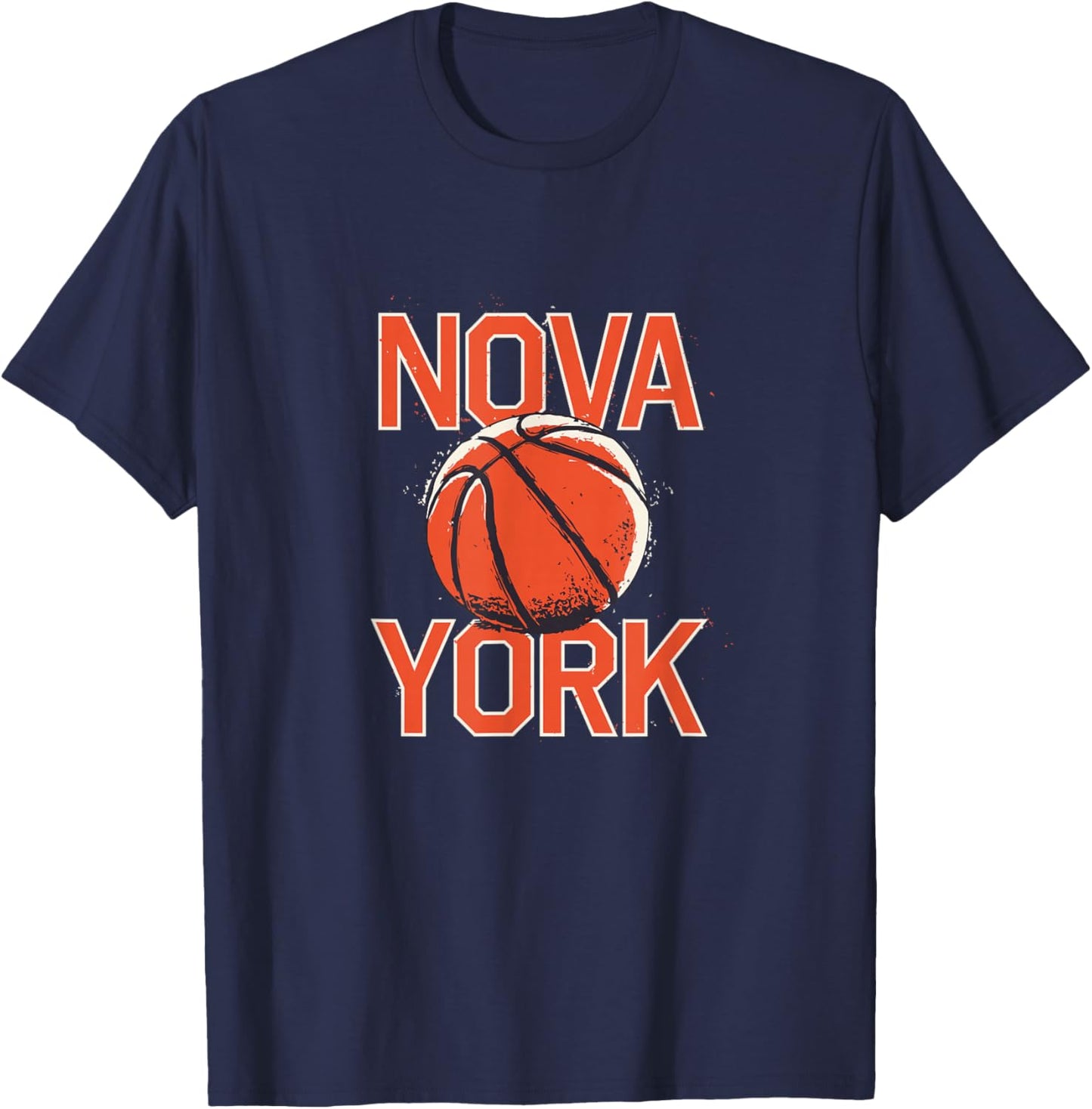 Nova York Basketball - Funny Nova York Design T-Shirt - T-Shirt | Navy