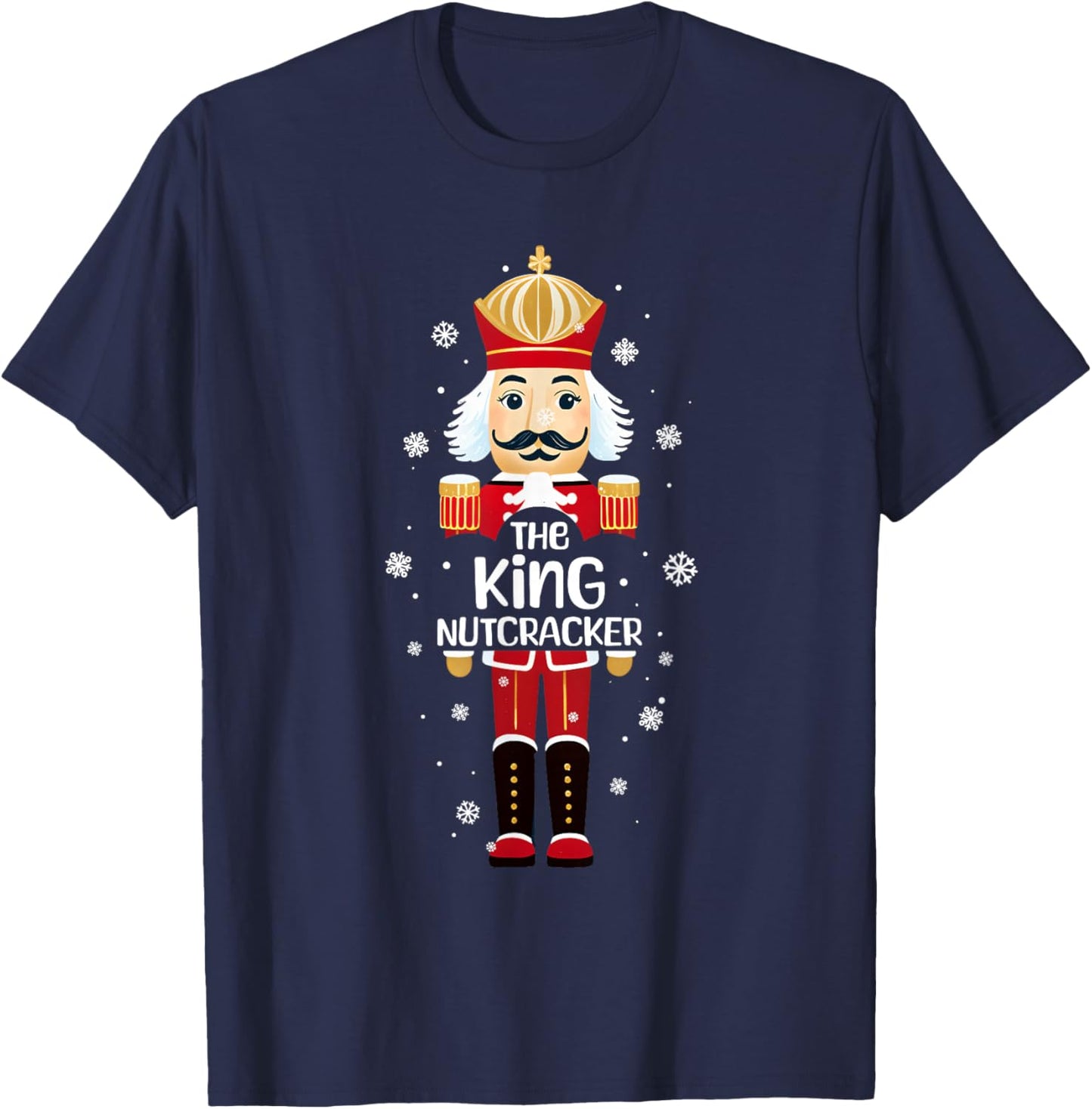 King Nutcracker Funny Christmas Family Matching Pajama T-Shirt - T-Shirt | Navy