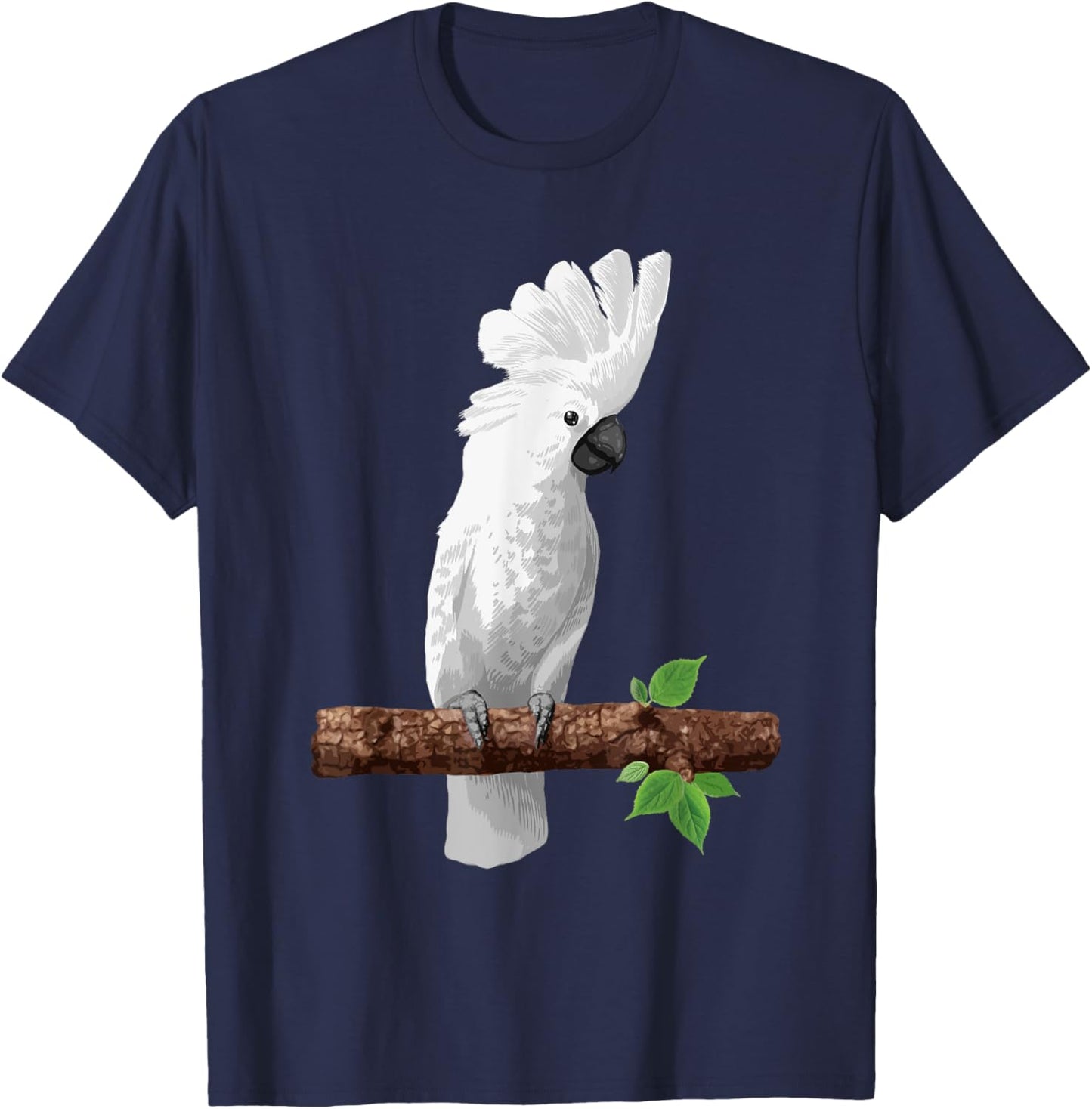 Cool Cockatoo Art Women Parrot Lover Goffin Cockatoo T-Shirt - T-Shirt | Navy
