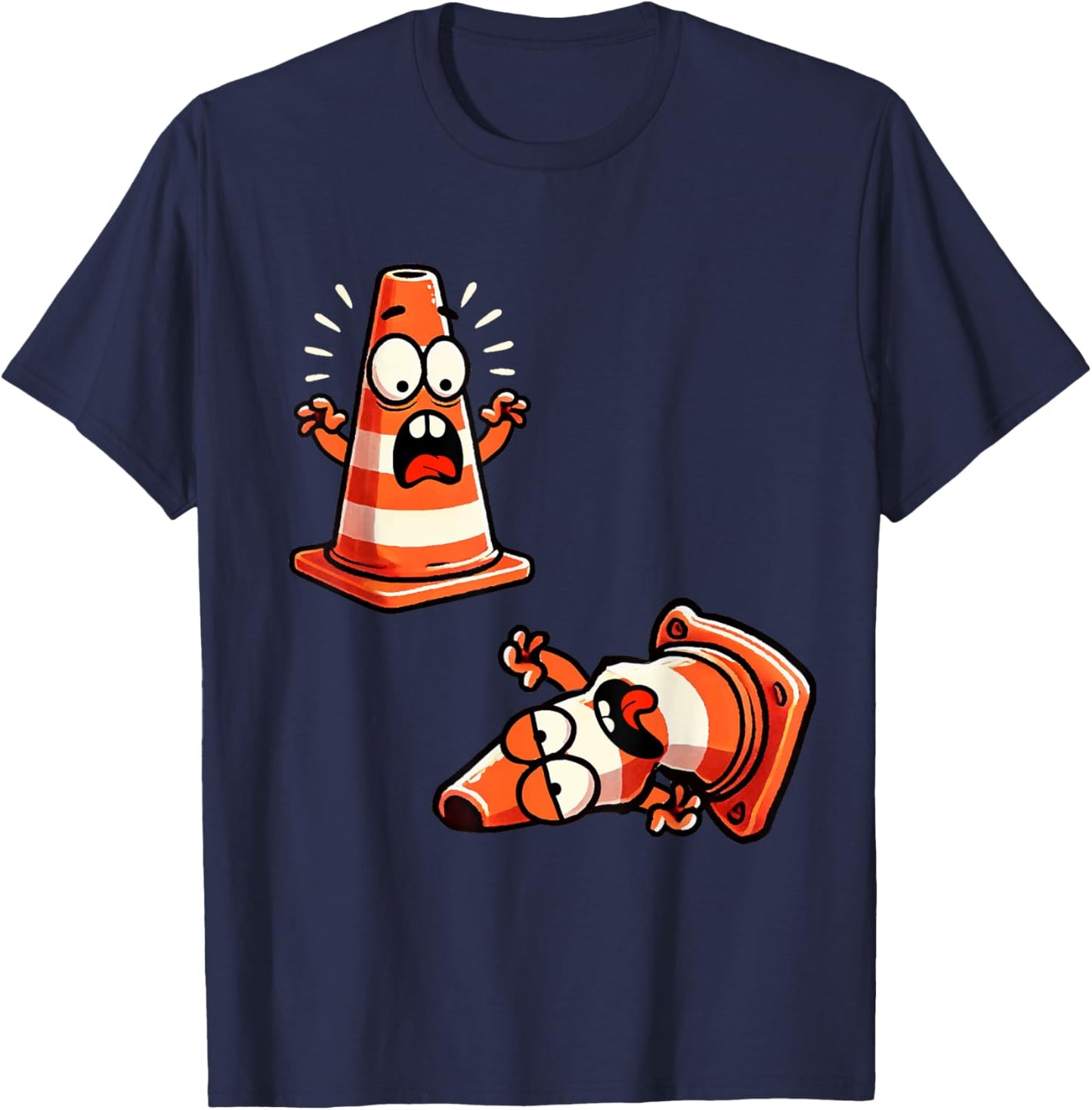Traffic cone T-Shirt - T-Shirt | Navy