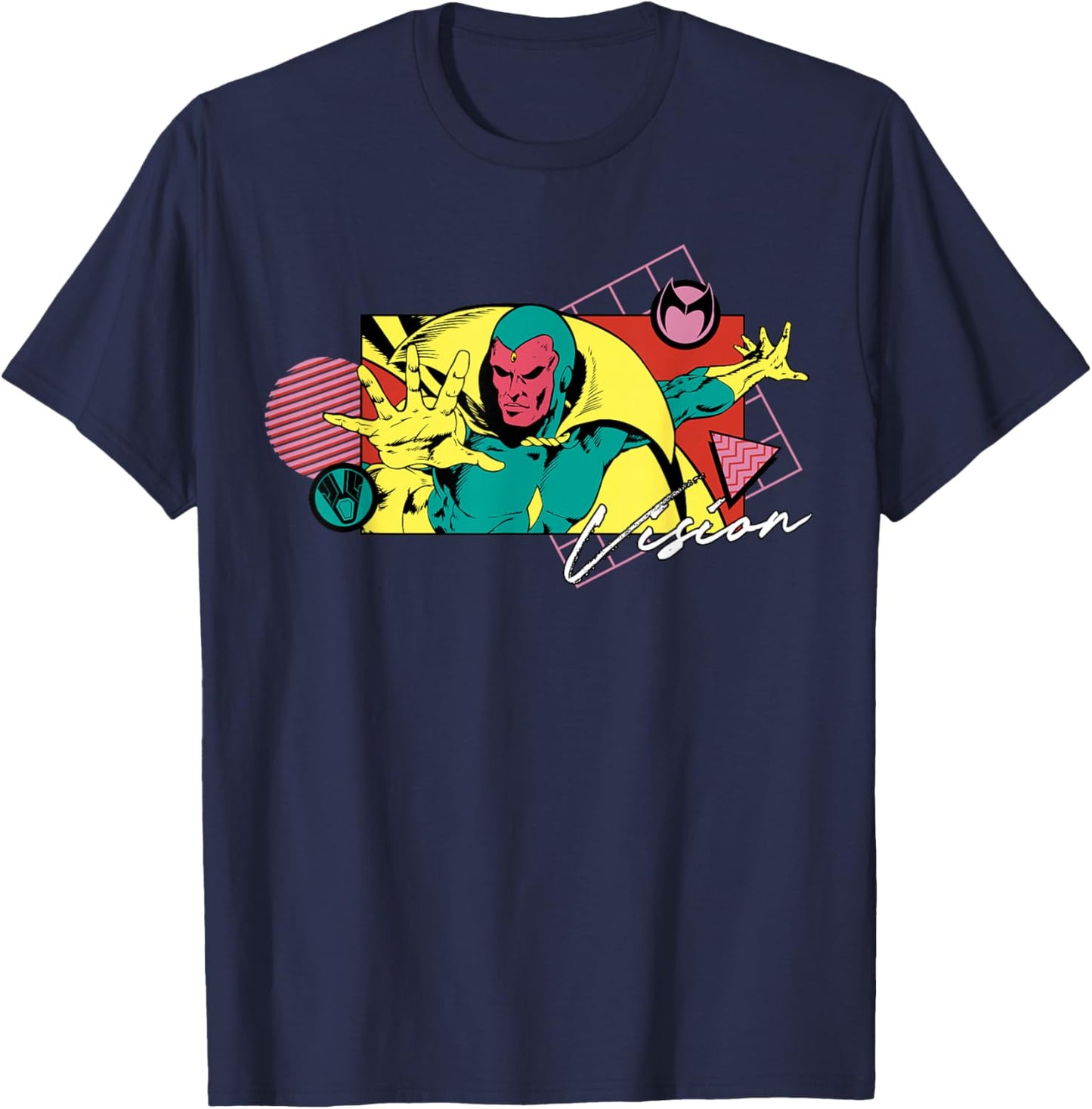 Marvel Valentine’s Day ’90s Couples Matching Vision T-Shirt - T-Shirt | Navy