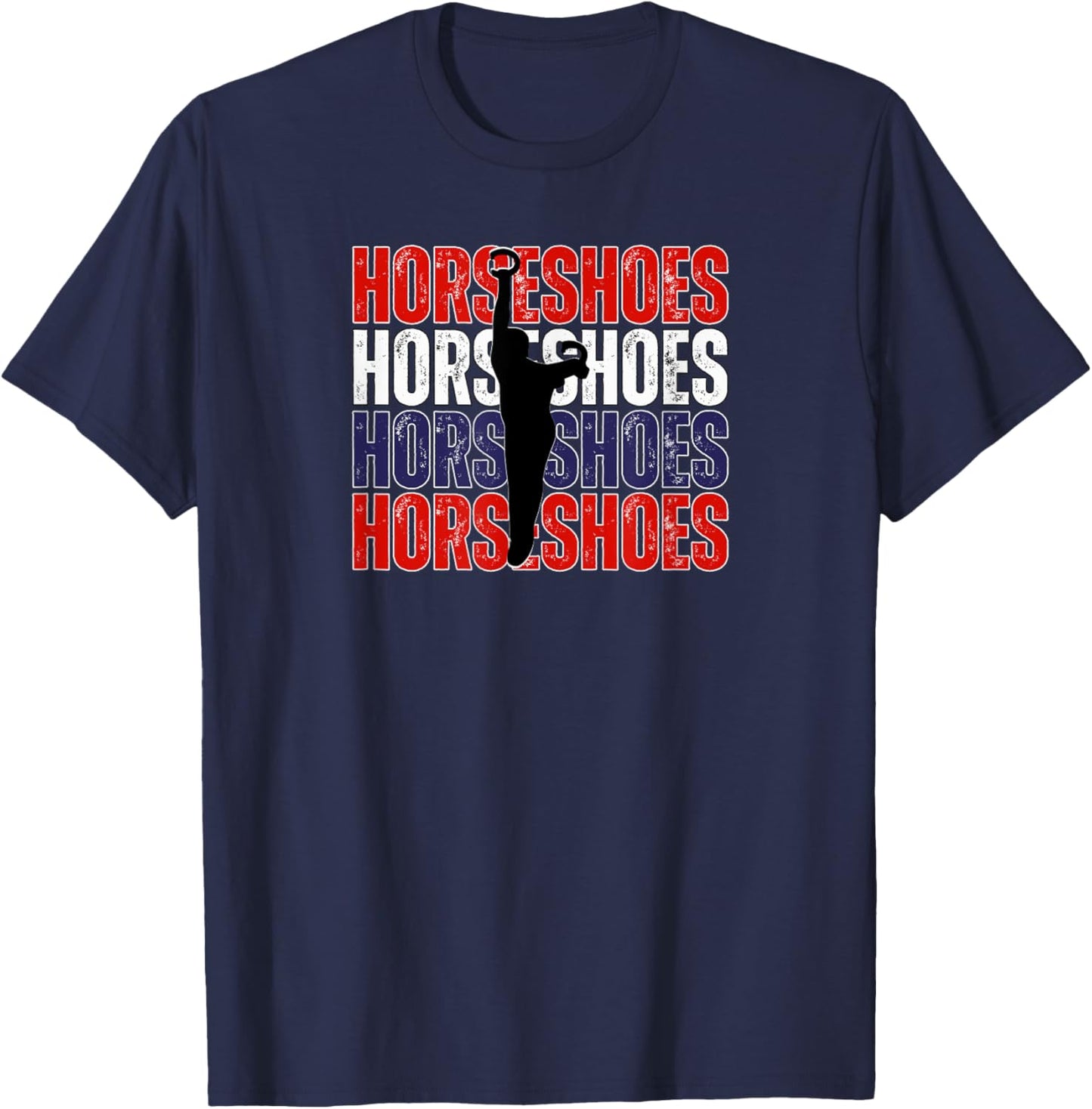 National Horseshoe Pitchers Association NHPA Store Black Classic Fit Short Sleeve T-Shirt - T-Shirt | Navy