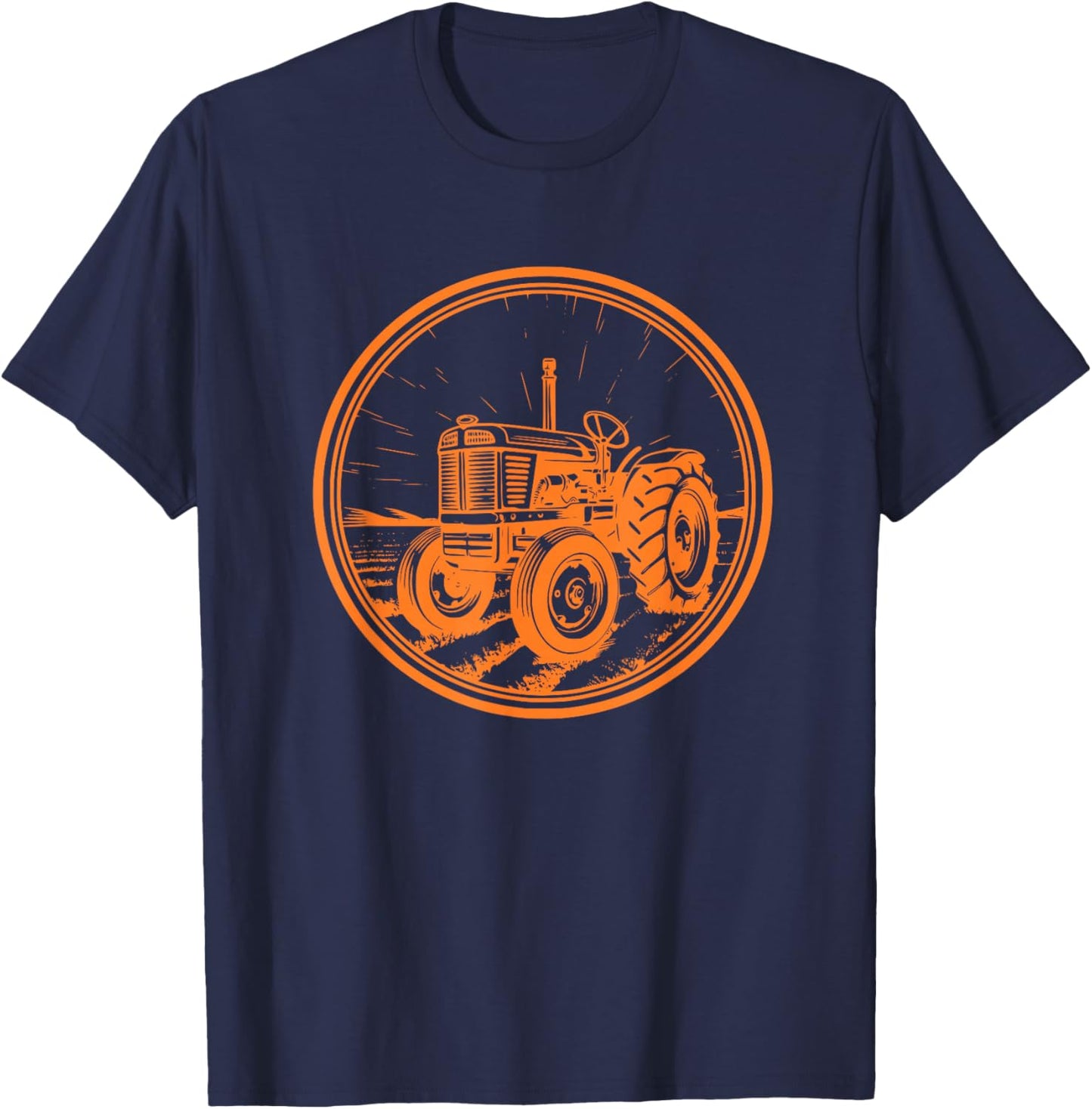 Vintage Alis Chalmers WD45 Tractor Farming Style product T-Shirt - T-Shirt | Navy