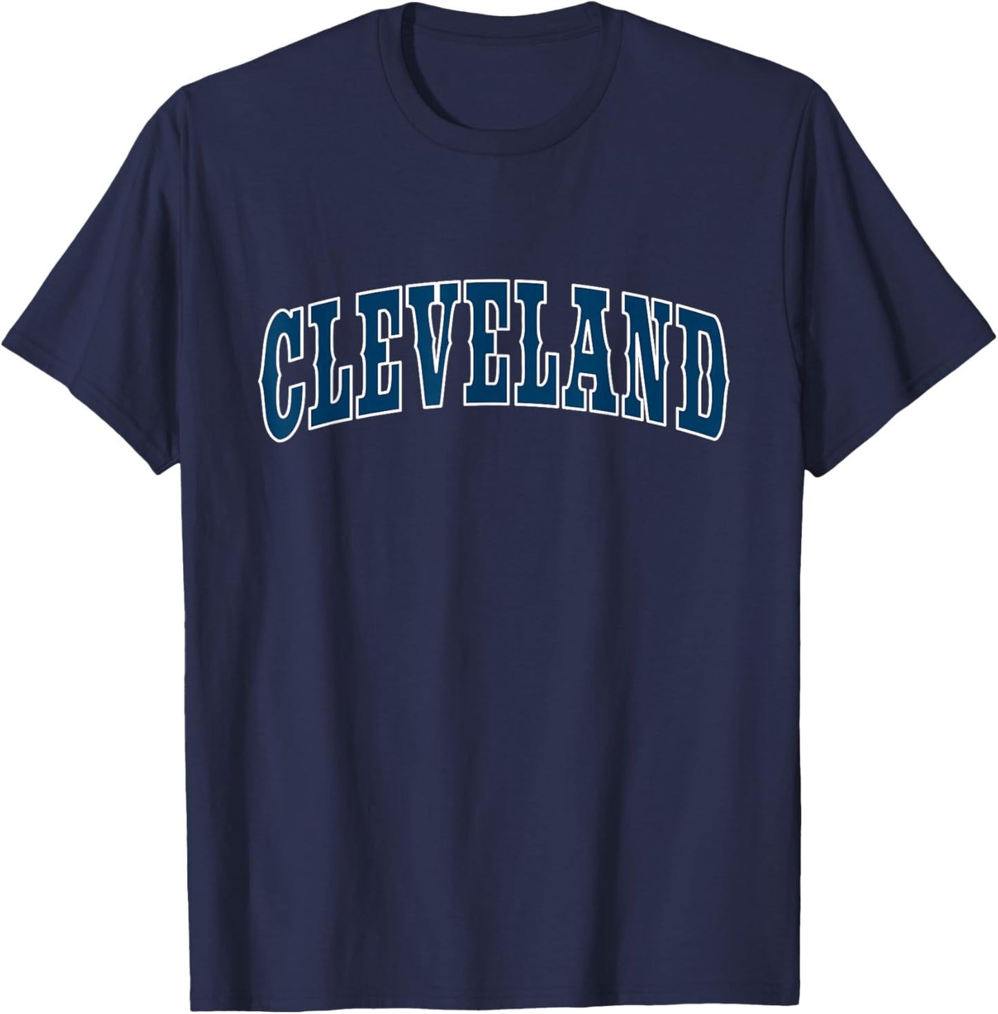 CLEVELAND - Throwback Design - Classic T-Shirt - T-Shirt | Navy