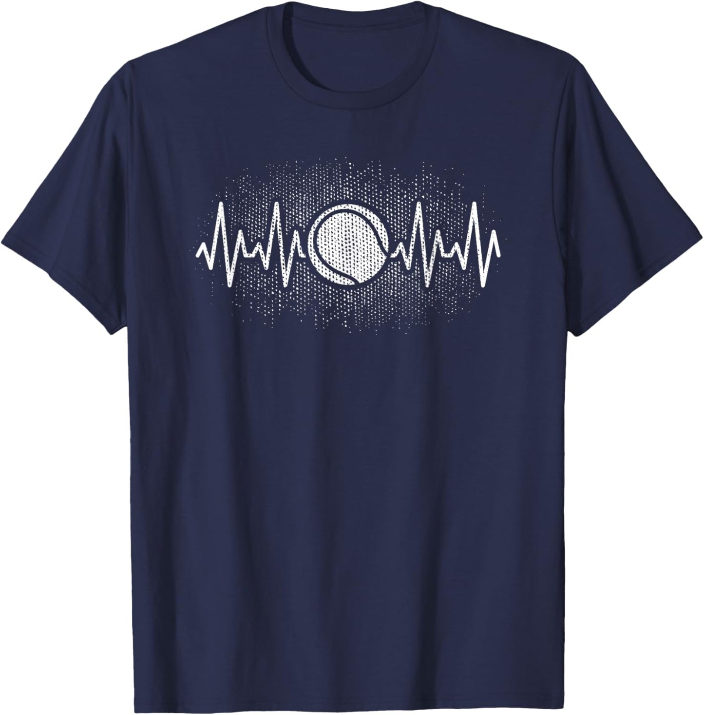 Tennis Heartbeat Tennis Player Men Women Kids T-Shirt - T-Shirt | Navy