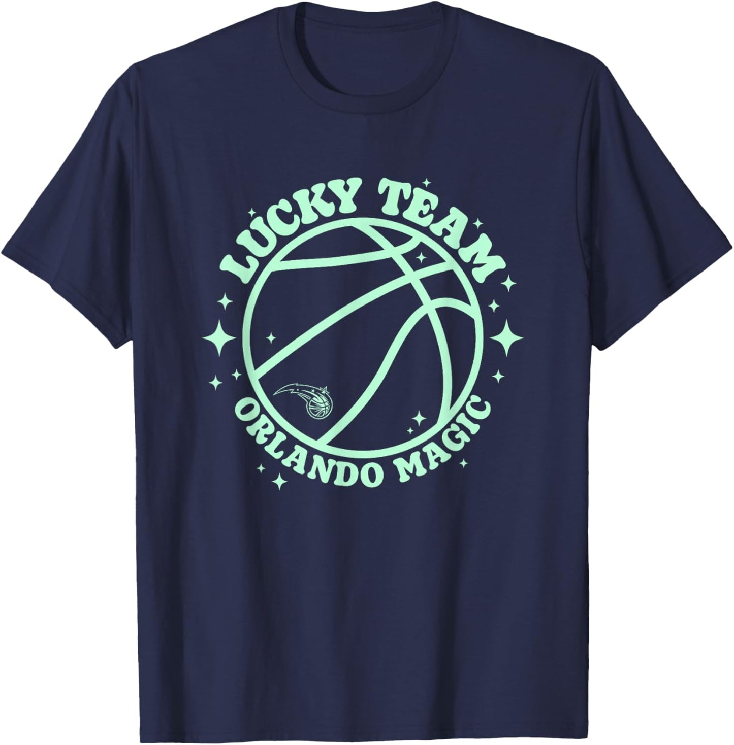 NBA Orlando Magic Lucky Basketball Team T-Shirt - T-Shirt | Navy