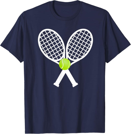 Tennis Rackets T-Shirt - T-Shirt | Navy