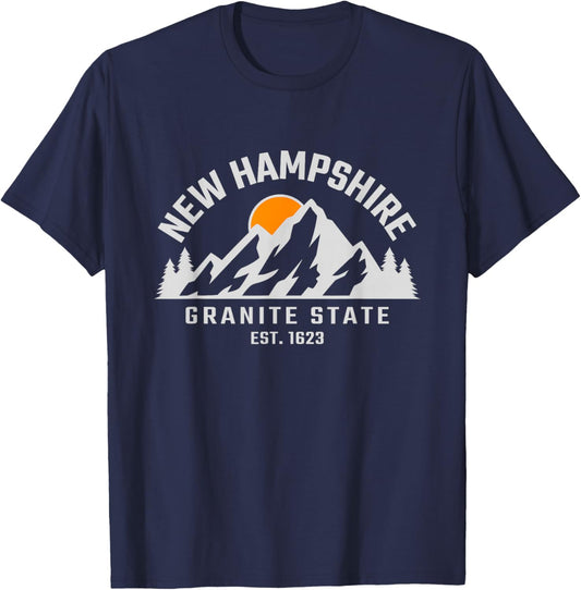 New Hampshire - Granite State - Outdoors - Classic T-Shirt - T-Shirt | Navy