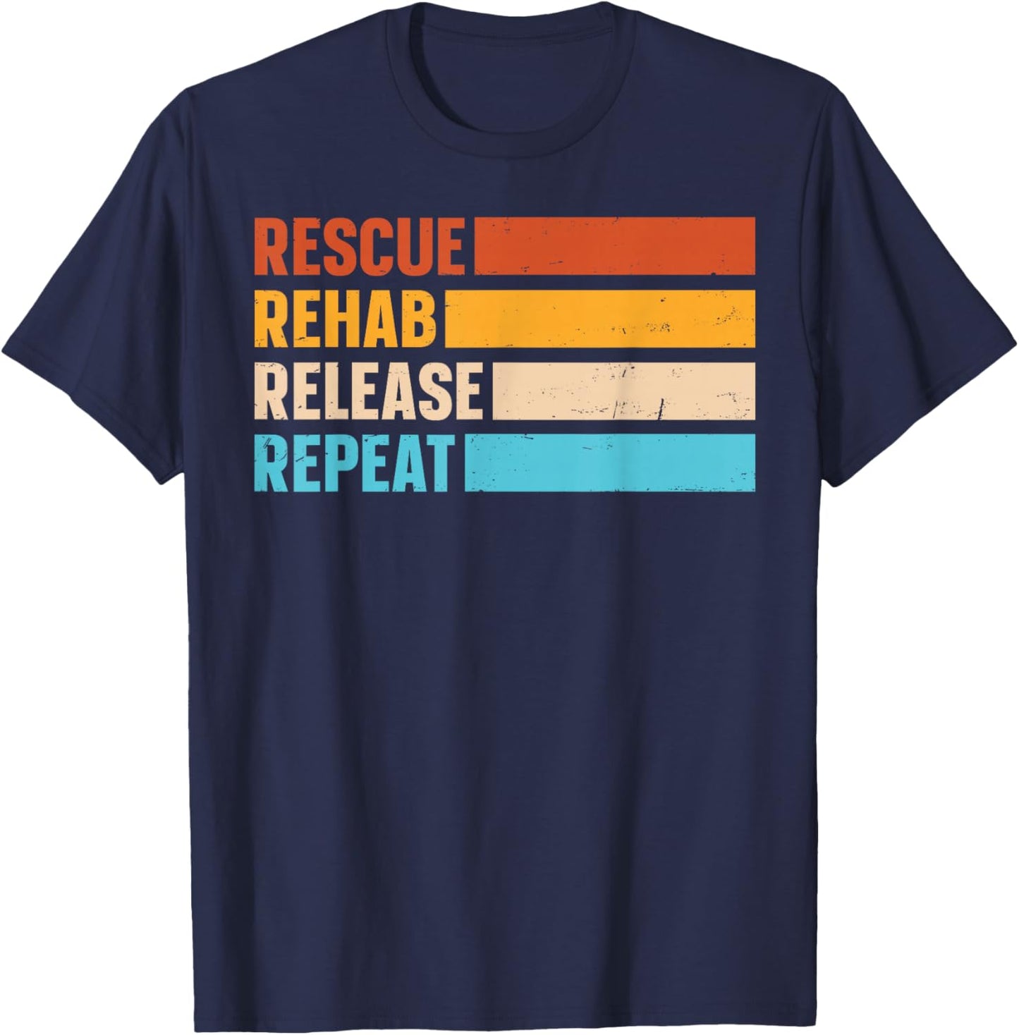 Wildlife Rescue Design for a Wildlife rehabilitator T-Shirt - T-Shirt | Navy