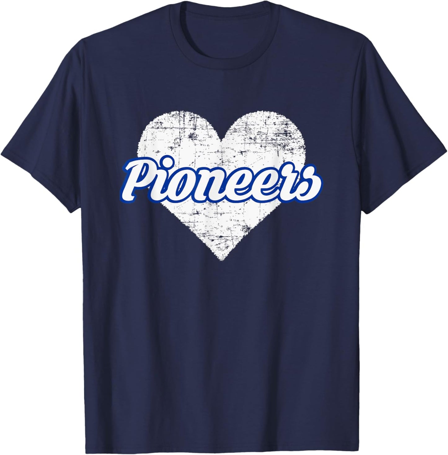 Leavenworth Pioneers Over Heart T-Shirt - T-Shirt | Navy
