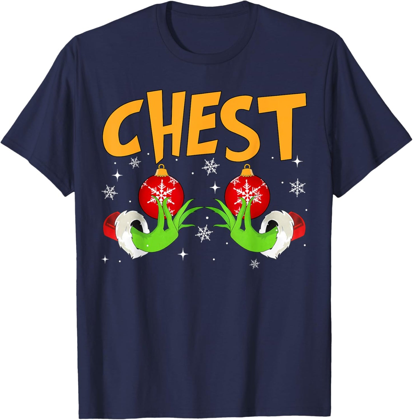 Chest Nuts Matching Chestnuts Christmas Snow Couples Women T-Shirt - T-Shirt | Navy