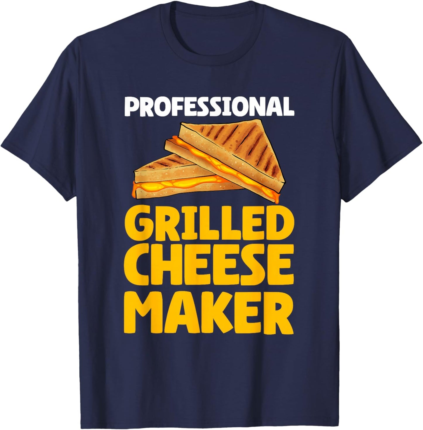 Grilled Cheese Design Women Grilled Cheese Sandwich T-Shirt - T-Shirt | Navy