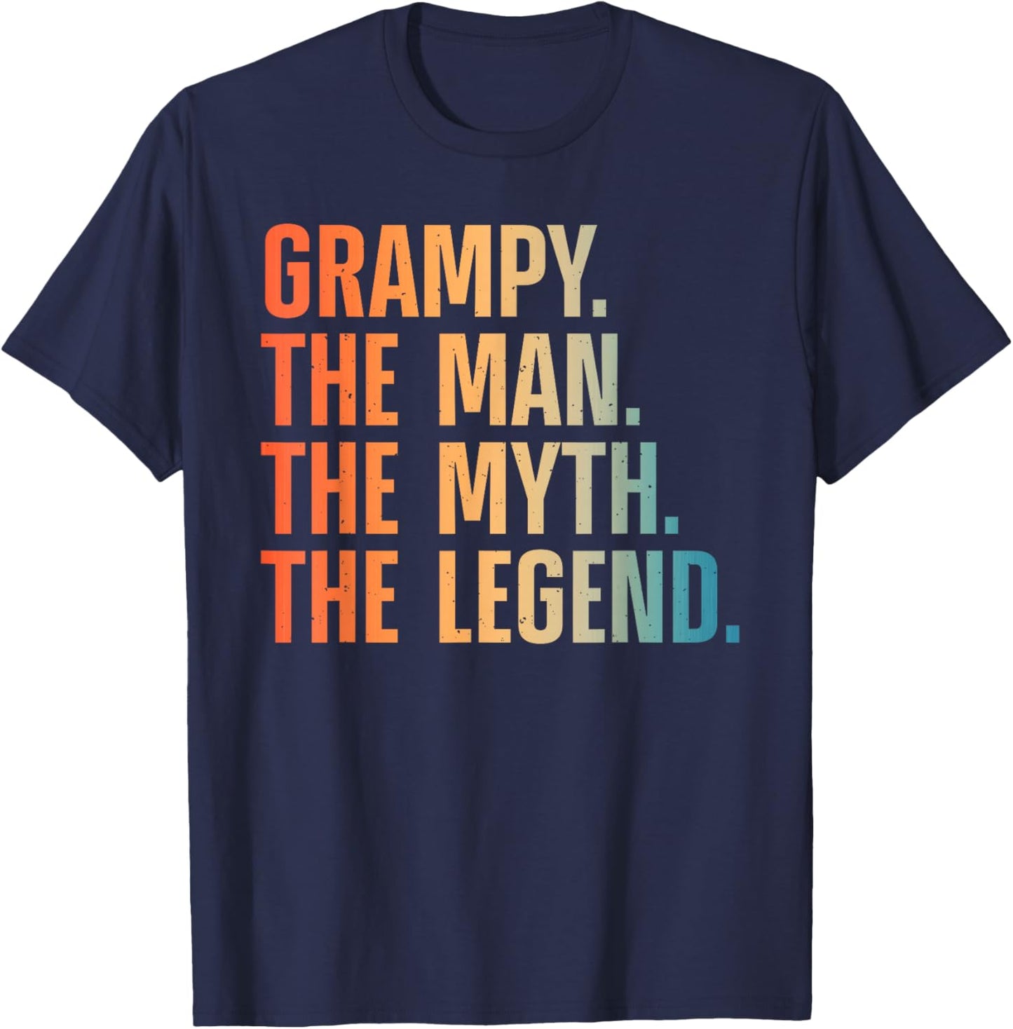 Grampy Design For Grandpa Grandfather From Grandkids Grampy T-Shirt - T-Shirt | Navy