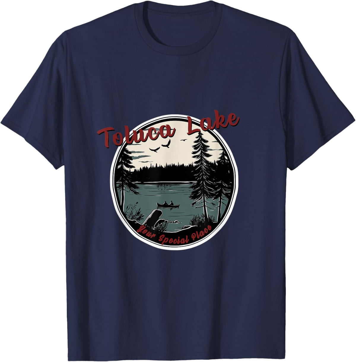 Toluca Lake Gaming Fan Silent Hills Art T-Shirt - T-Shirt | Navy