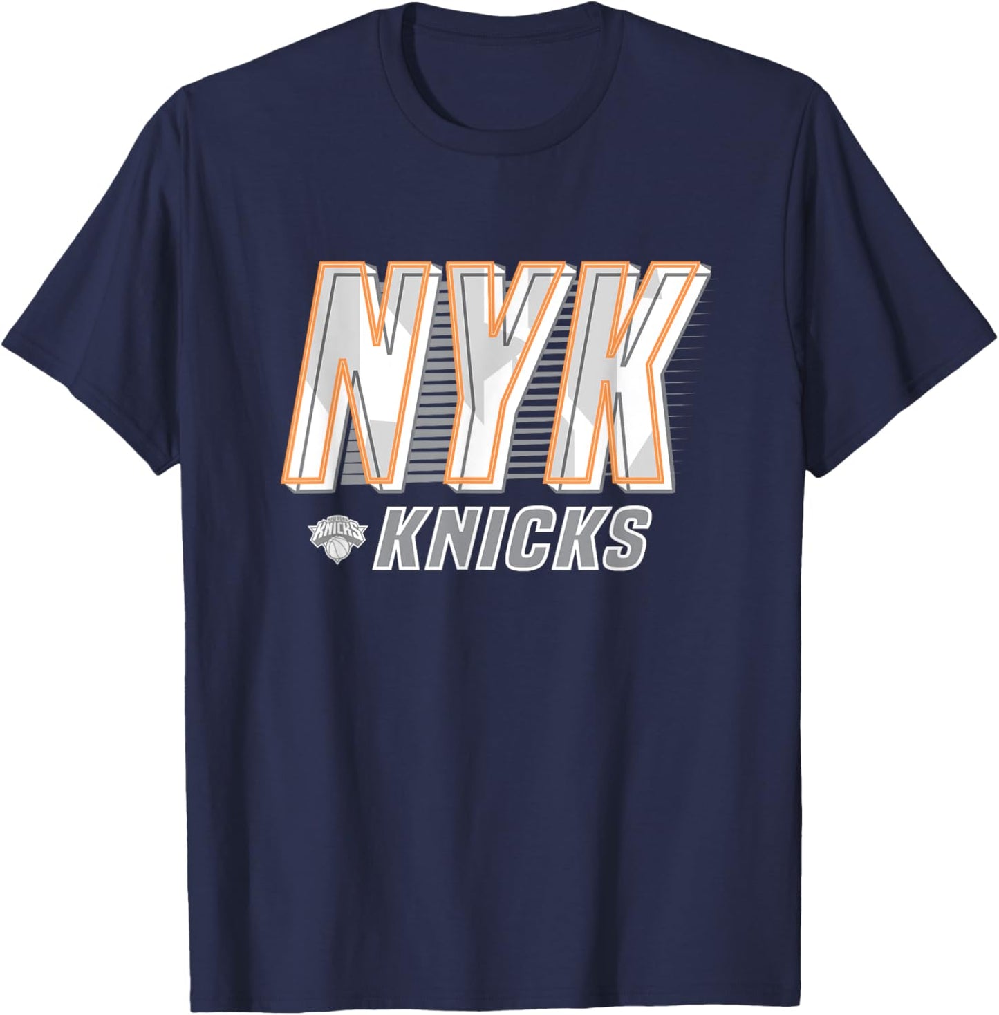 NBA New York Knicks Type Stack Logo T-Shirt - T-Shirt | Navy