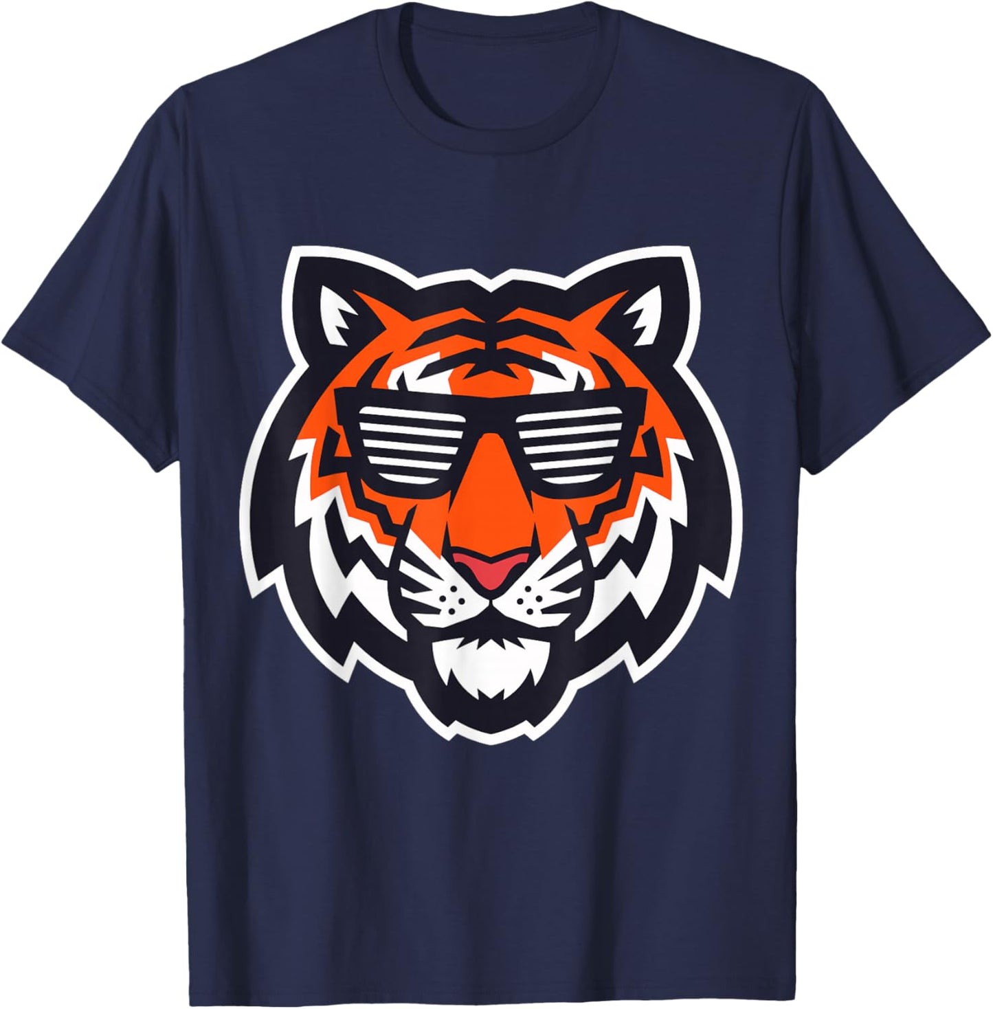 Bengal Tiger with Sunglasses T-Shirt - T-Shirt | Navy
