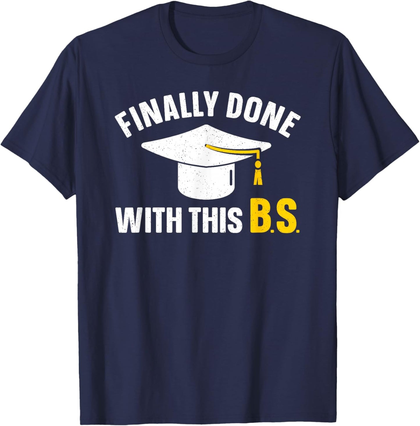 Graduation Art Women Bachelor Of Science Graduation T-Shirt - T-Shirt | Navy