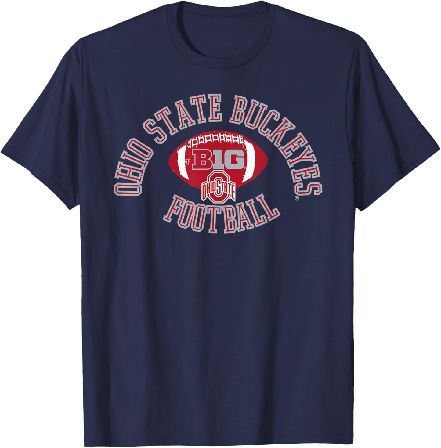 Ohio State Buckeyes Big 10 Football Huddle T-Shirt - T-Shirt | Navy