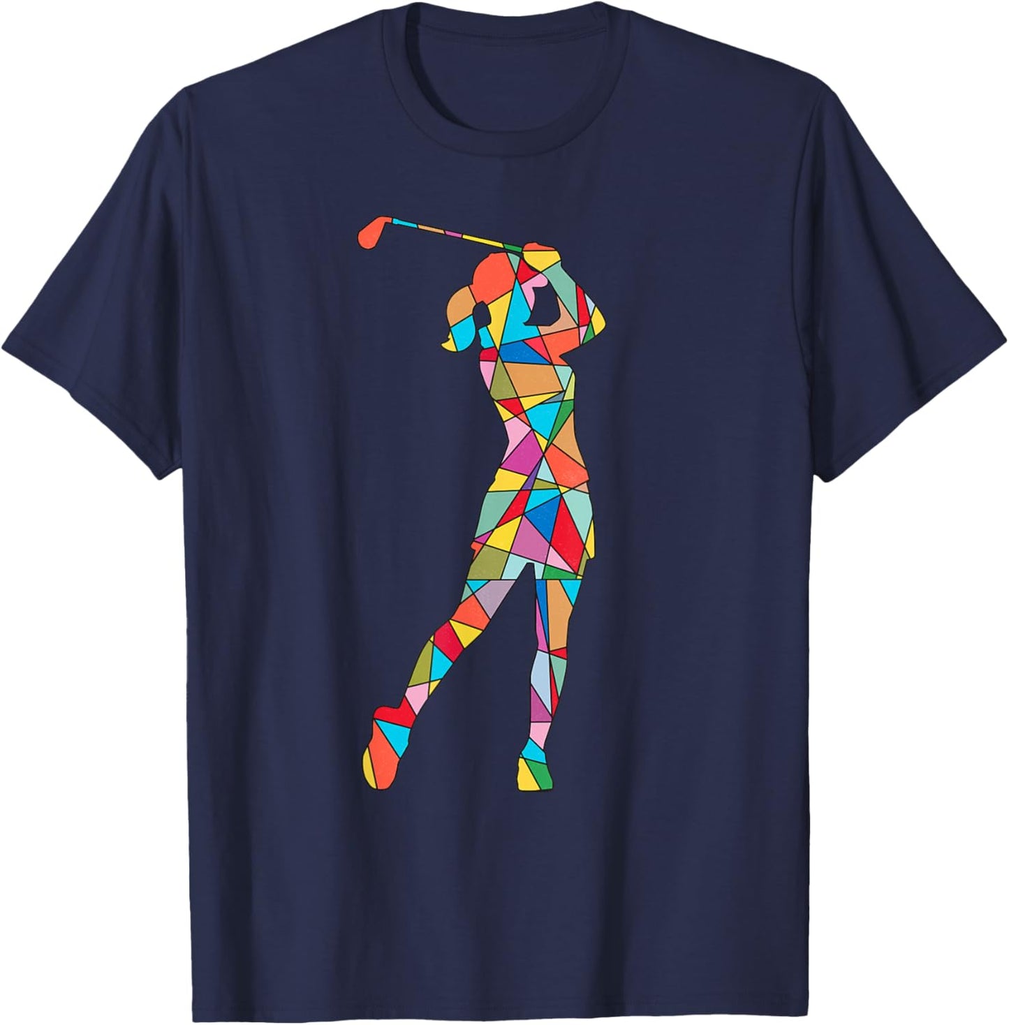Golf Player Golfers Kids Girls Women Golfing T-Shirt - T-Shirt | Navy