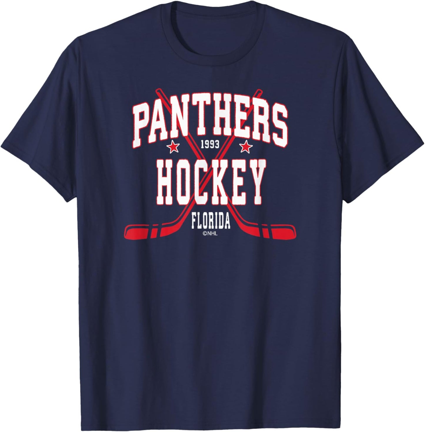 Florida Panthers Stars Officially Licensed T-Shirt - T-Shirt | Navy
