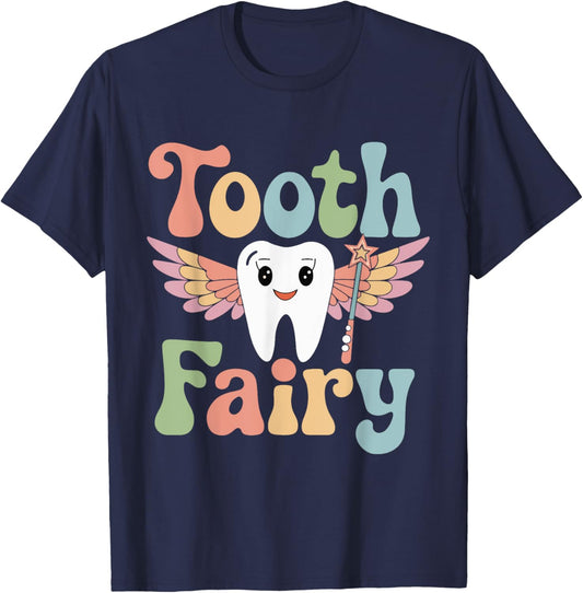 Cute Tooth Fairy Costumes Girls and Kids T-Shirt - T-Shirt | Navy