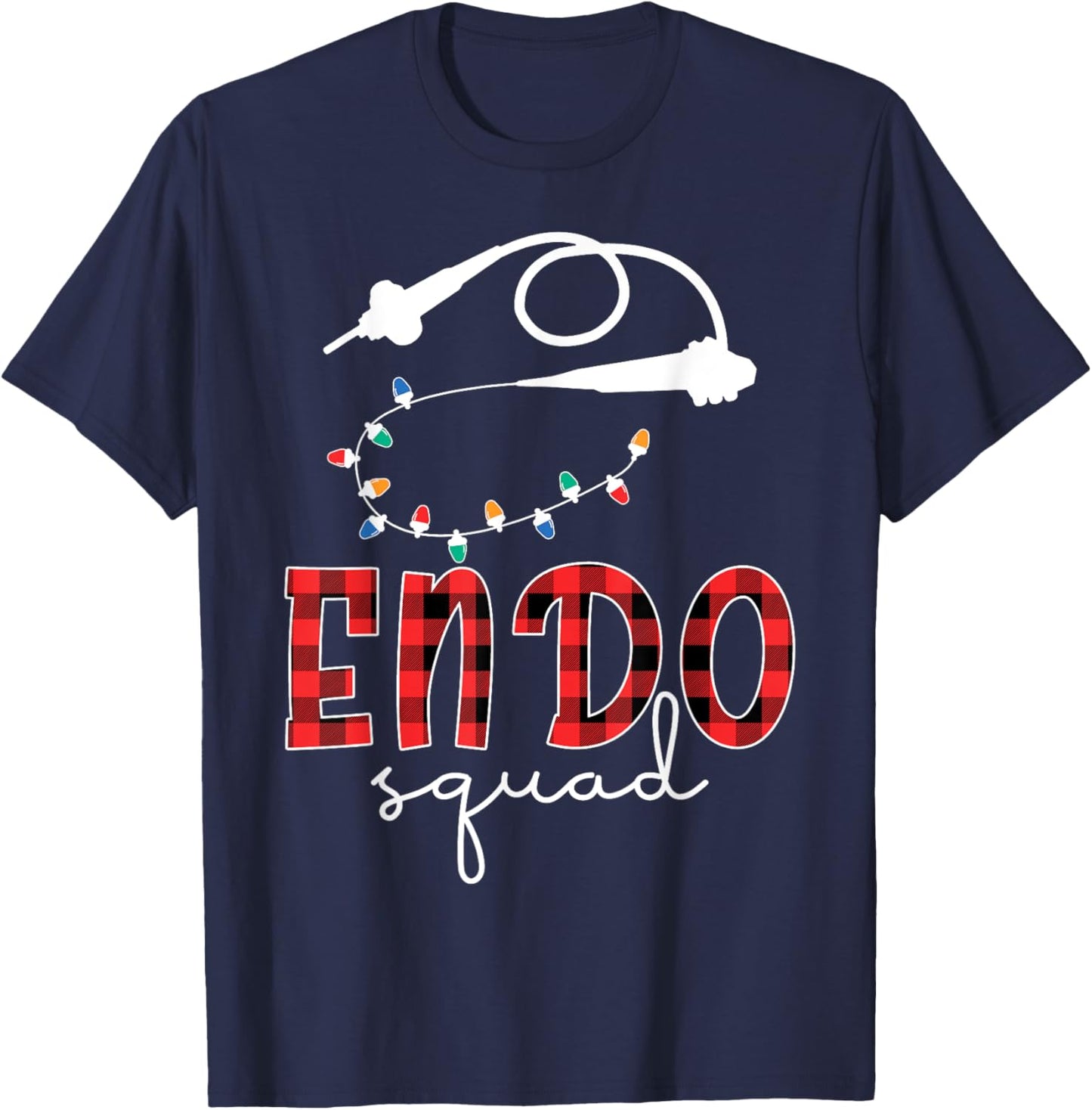Endo Squad Endoscopy Endo Nurse Tech Crew Christmas T-Shirt - T-Shirt | Navy
