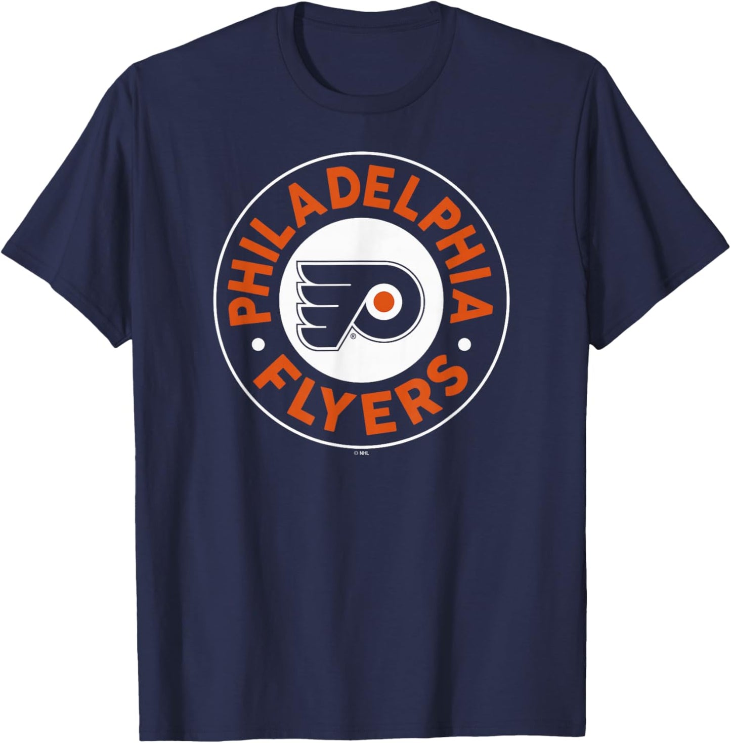 Philadelphia Flyers Symbol Black Officially Licensed T-Shirt - T-Shirt | Navy
