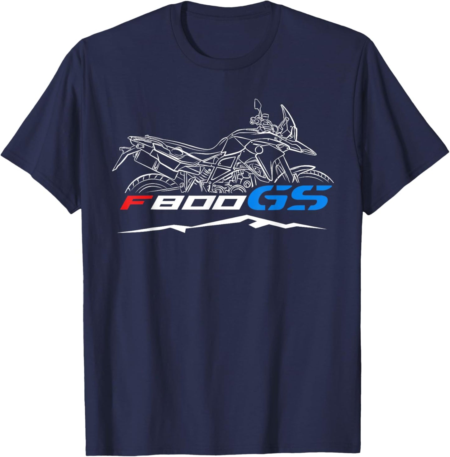 Motorrad F800GS 2013-2018 for ADV Riders, Motorcycle T-Shirt - T-Shirt | Navy