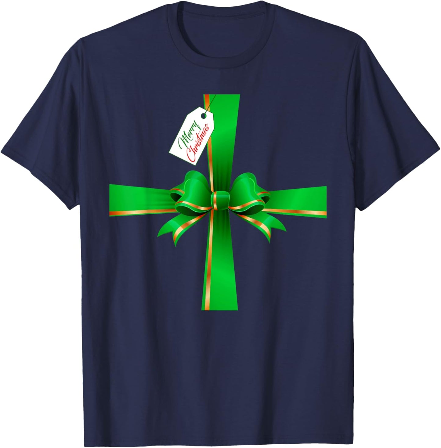 Funny Box Cosplay DIY Costume Merry Christmas Xmas Pajama T-Shirt - T-Shirt | Navy