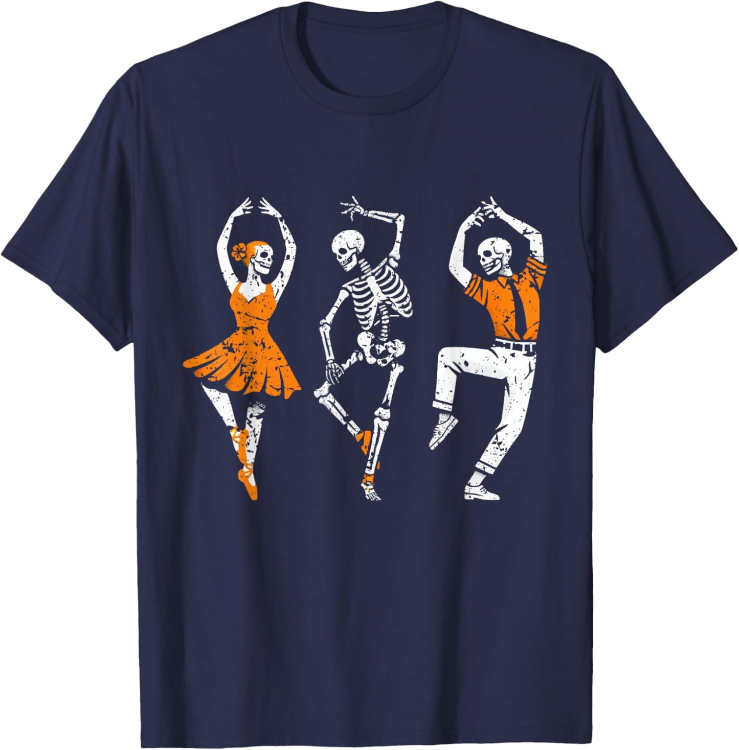 Skeleton Dance Teacher tap, step, or clog, Ballet Dancer T-Shirt - T-Shirt | Navy