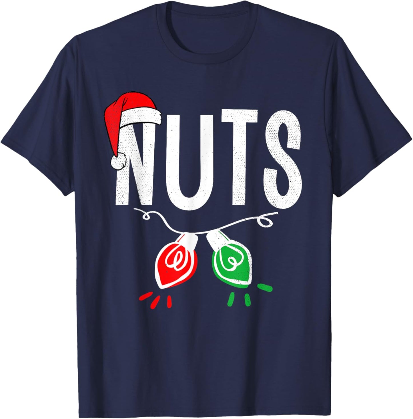 Chest Nuts Matching Chestnuts Funny Christmas Couples Nuts T-Shirt - T-Shirt | Navy