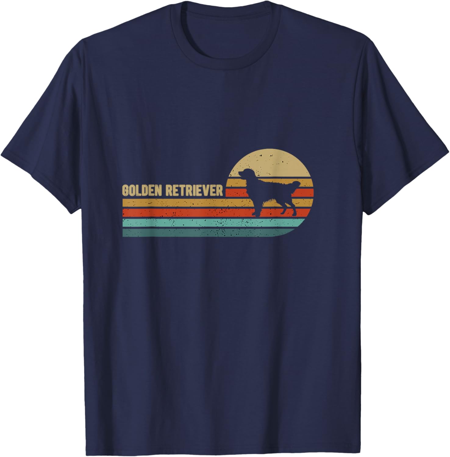 Golden Retriever Dog T-Shirt - T-Shirt | Navy