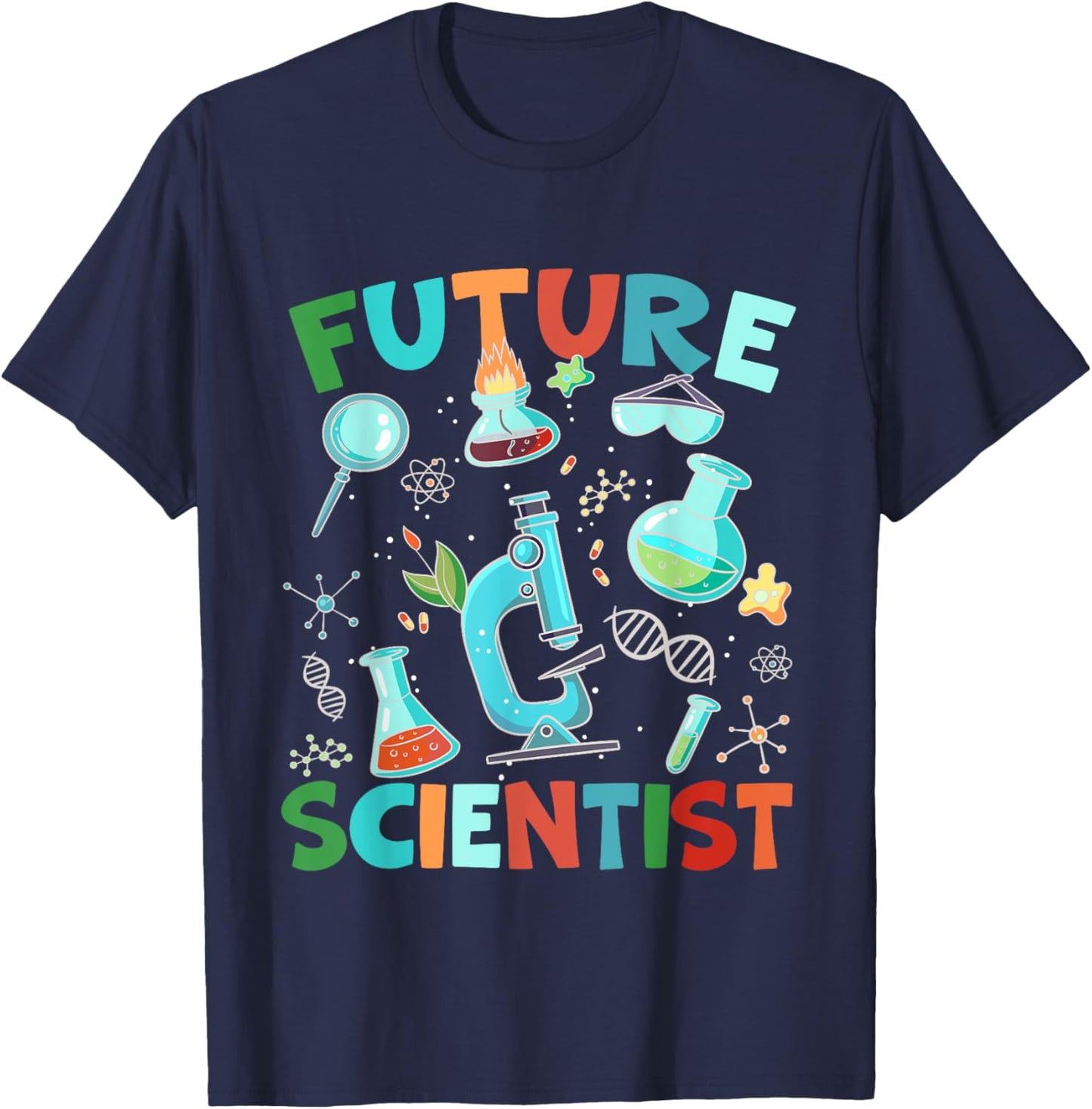 Future Scientist - Student Fair Scientist Boy Girl Science T-Shirt - T-Shirt | Navy