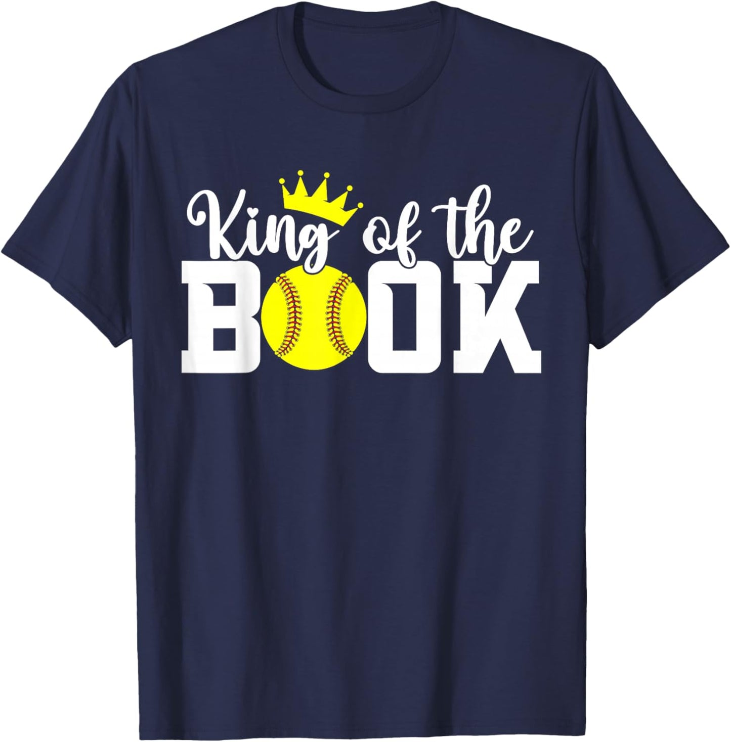 Scorekeeper Softball Team Scorebook King T-Shirt - T-Shirt | Navy
