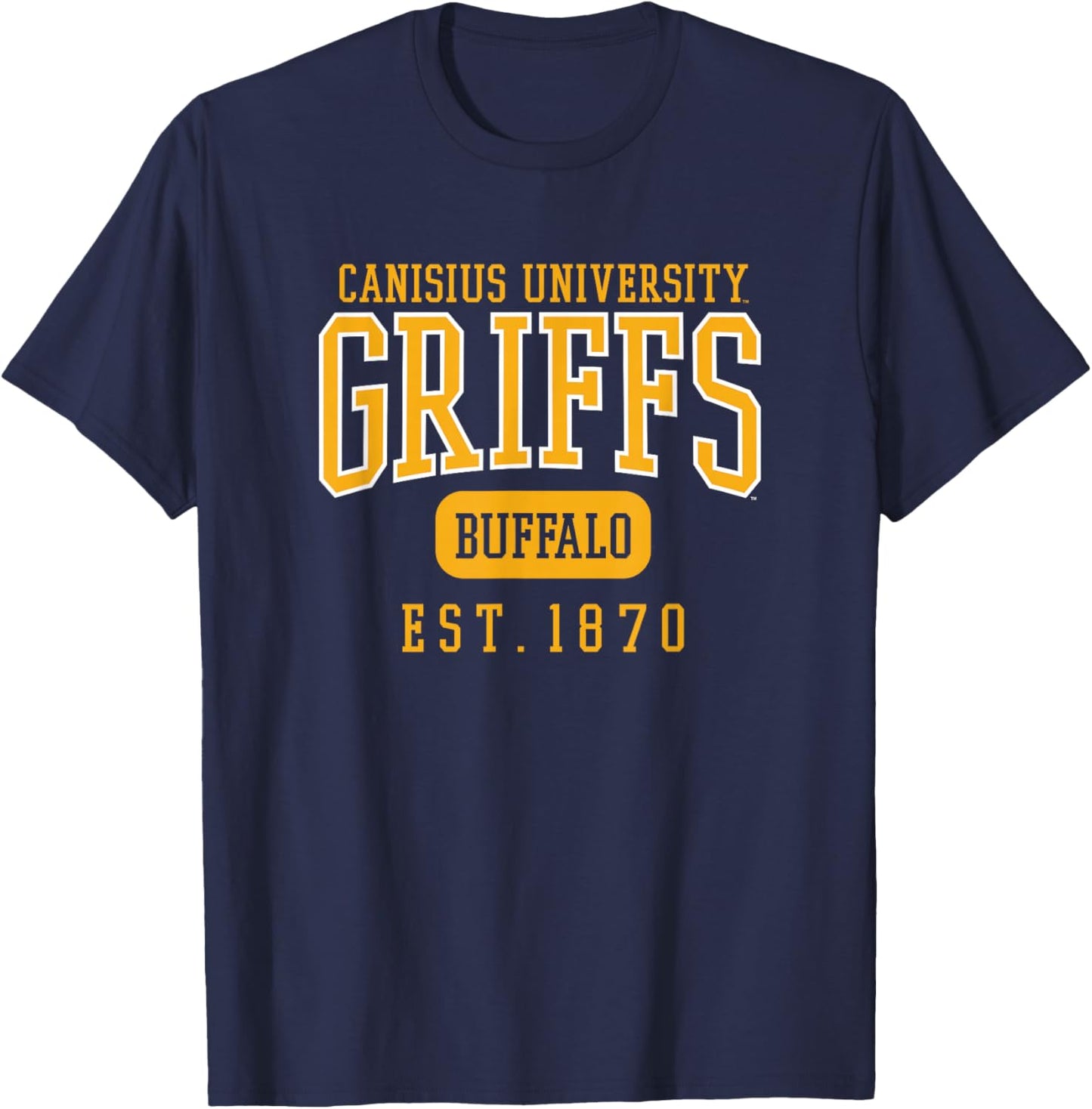 Canisius University Golden Griffins Est. Date T-Shirt - T-Shirt | Navy