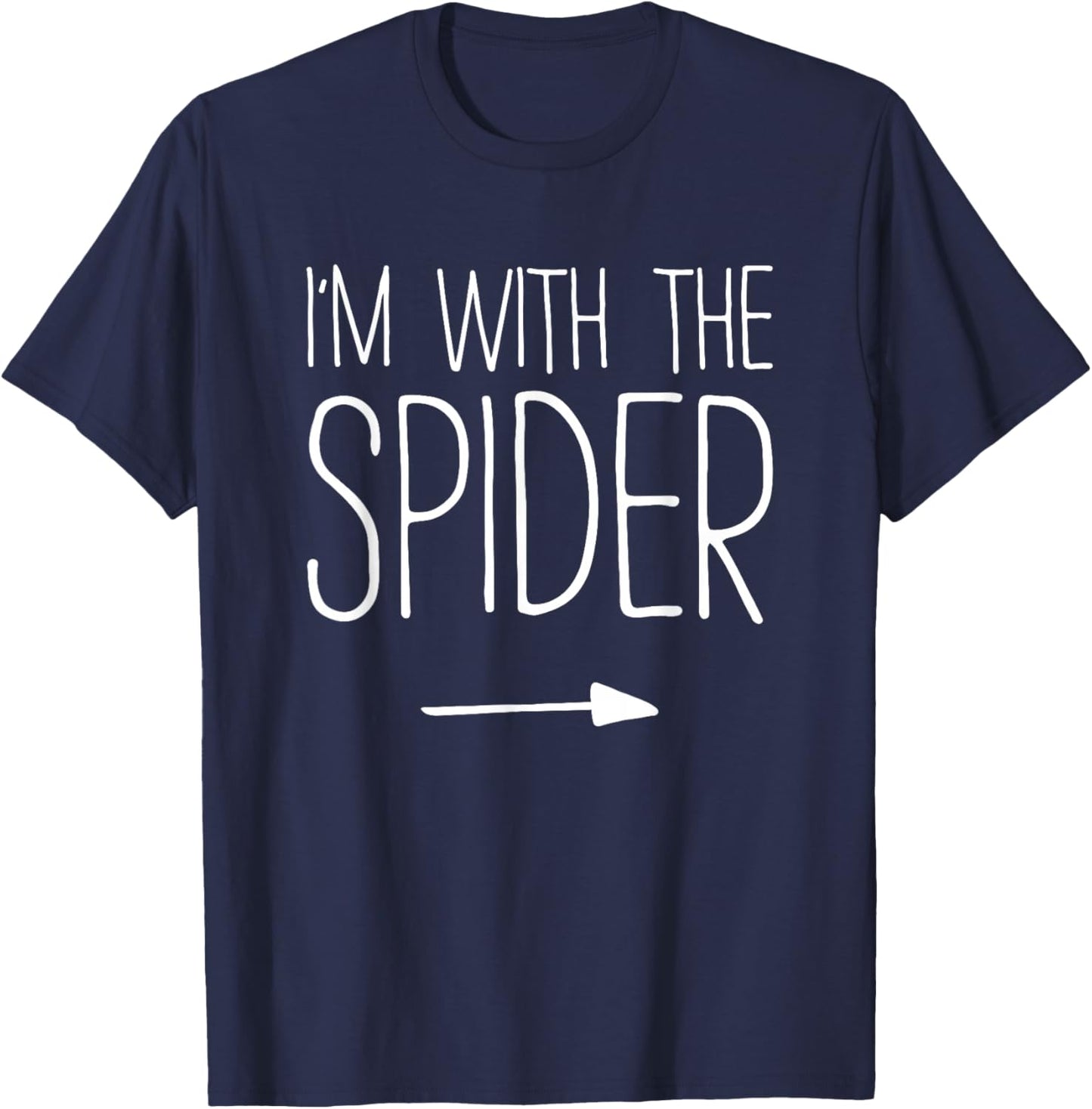 I'm With The Spider Shirt Adult Kids Men Women Costume T-Shirt - T-Shirt | Navy