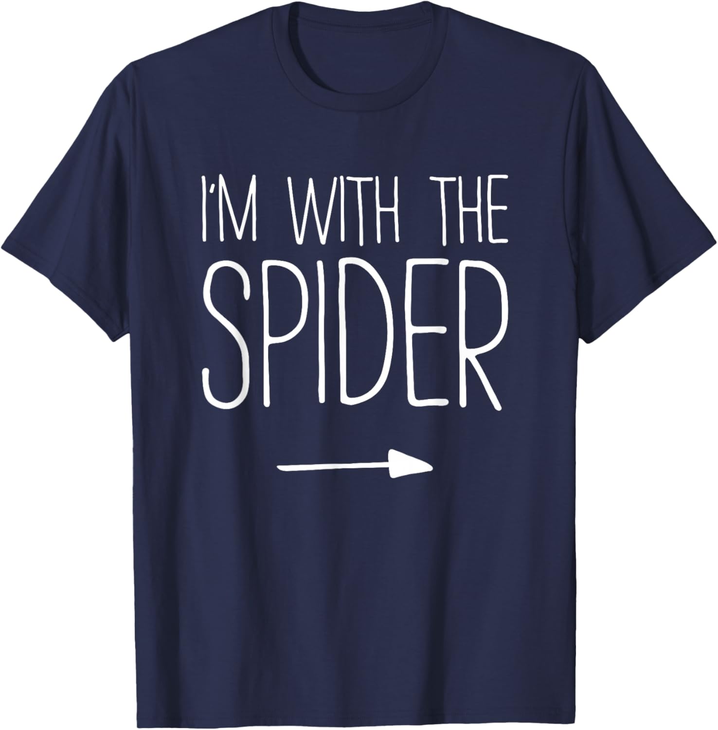 I'm With The Spider Shirt Adult Kids Men Women Costume T-Shirt - T-Shirt | Navy